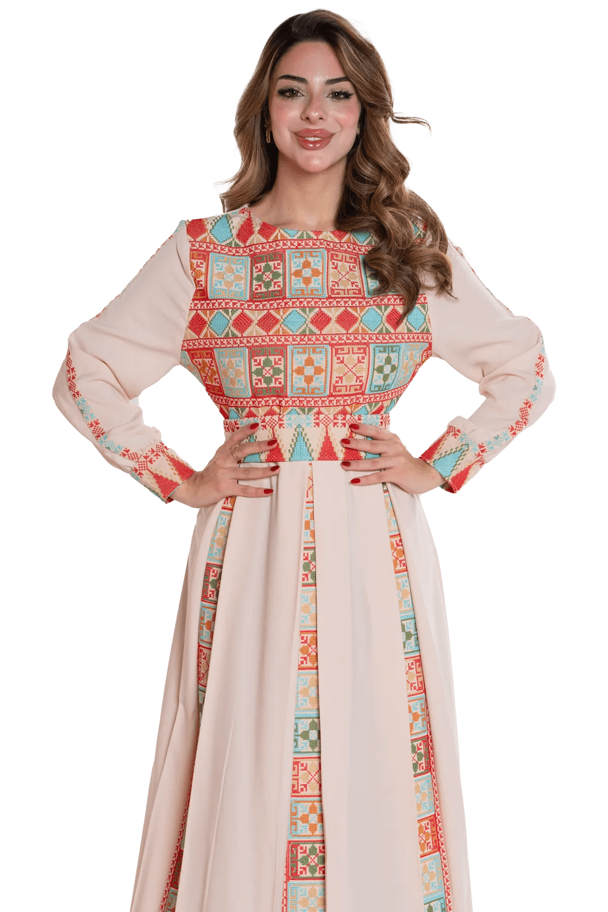 Machine-stitched Thoub
