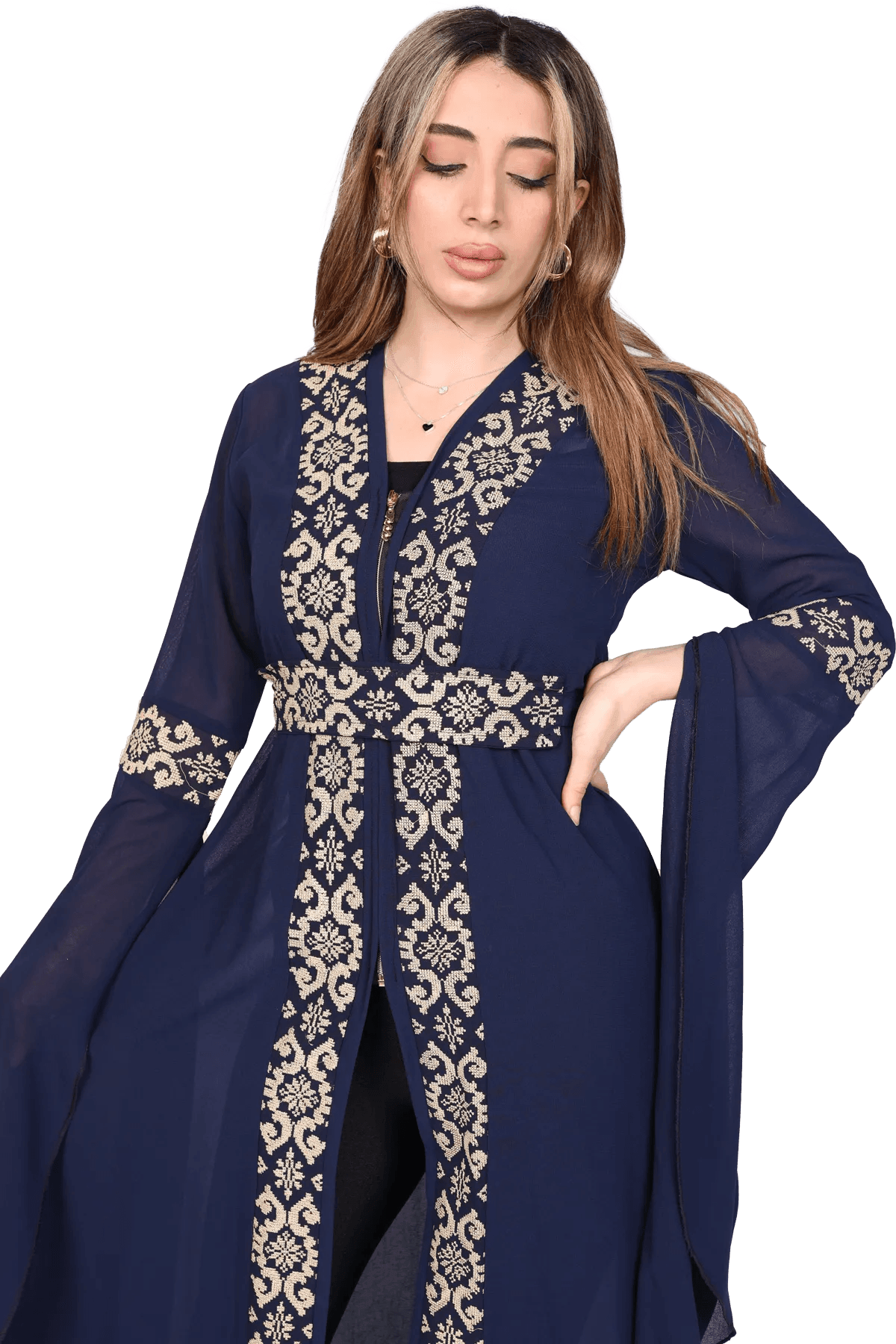 Embroidered Bisht - Tatreez Store
