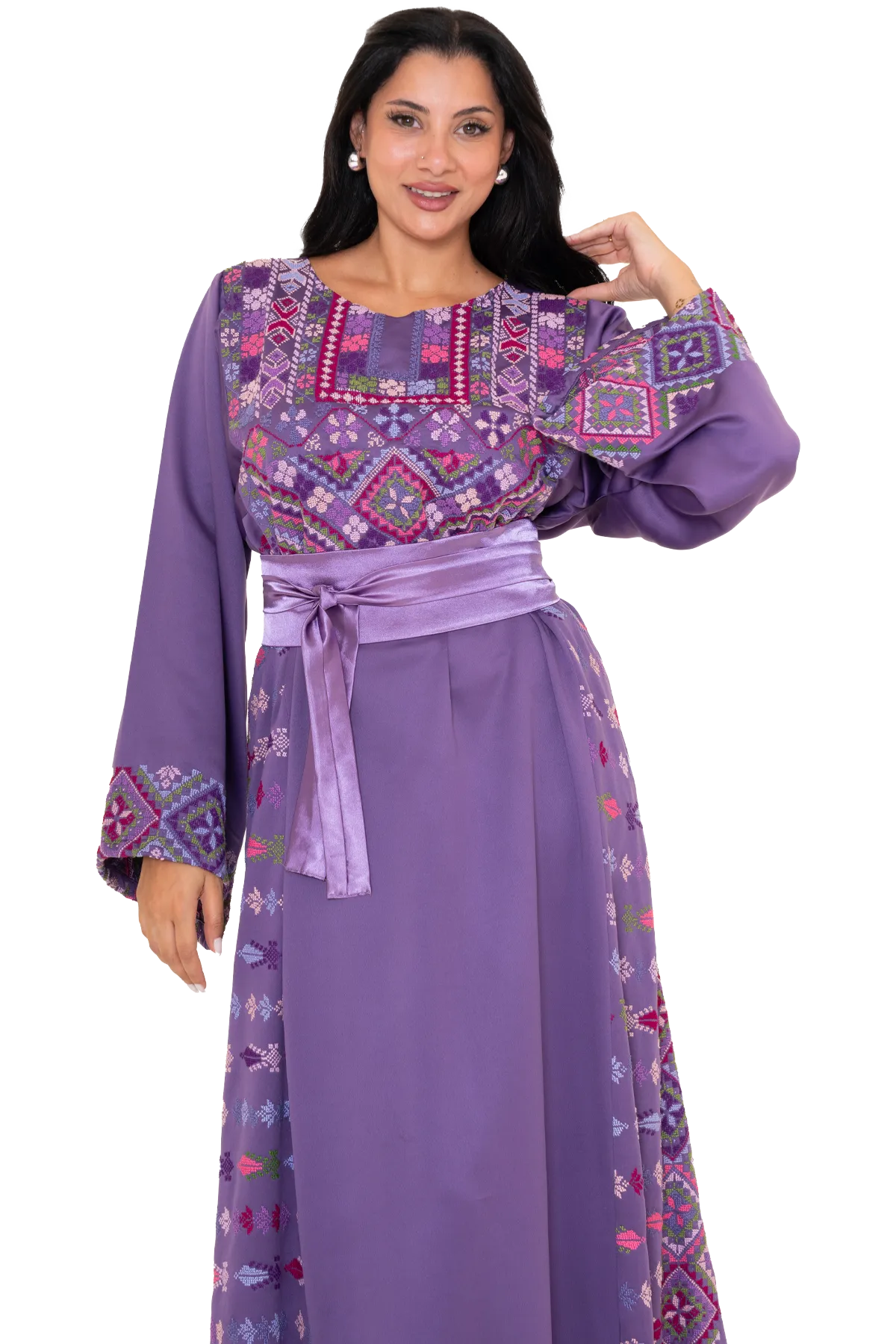 Hand-stitched Thoub