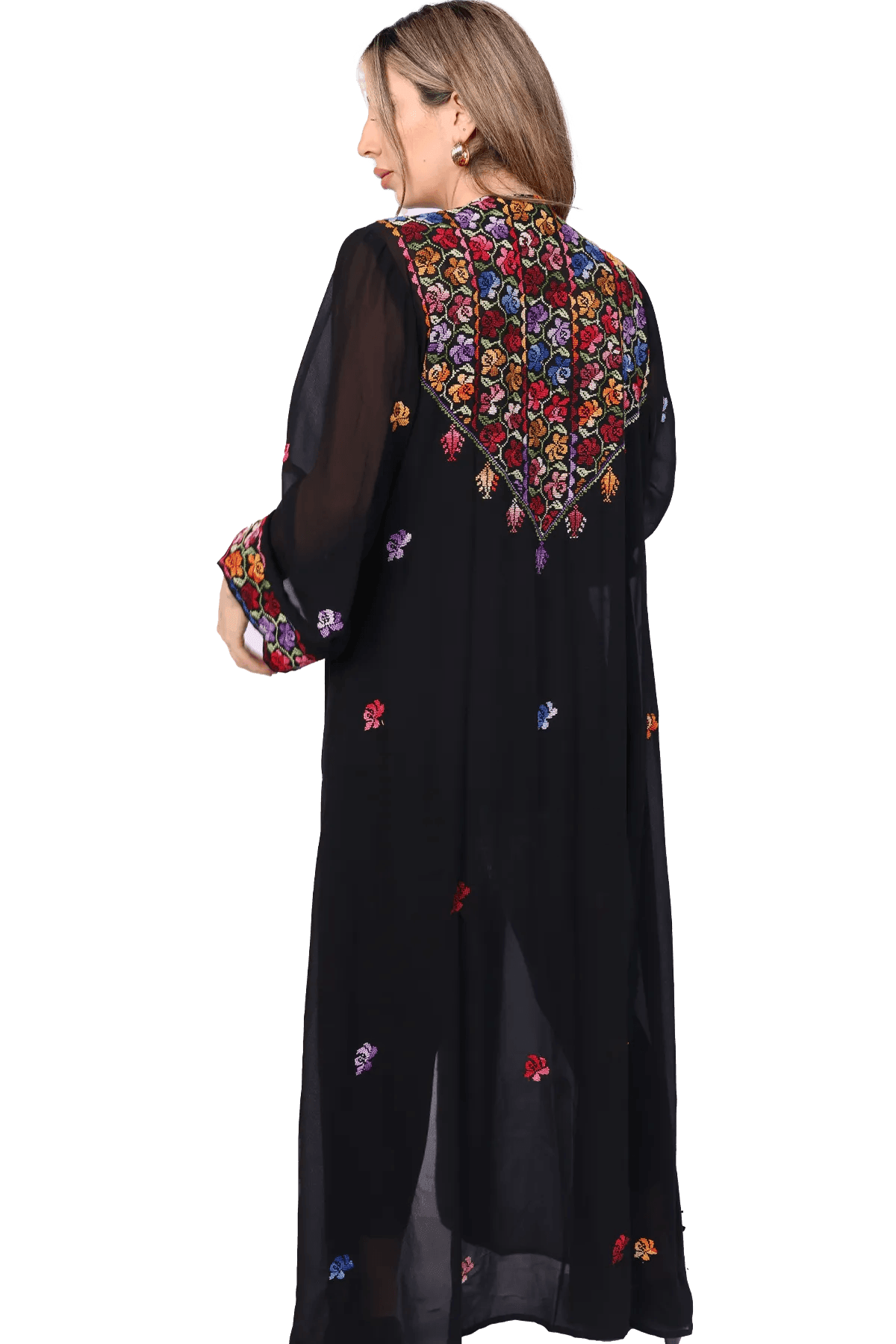 Hand-Embroidered Bisht - Tatreez Store
