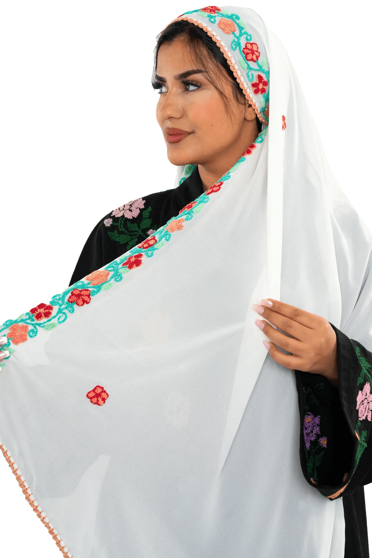 Head Hand-Stitched shawl