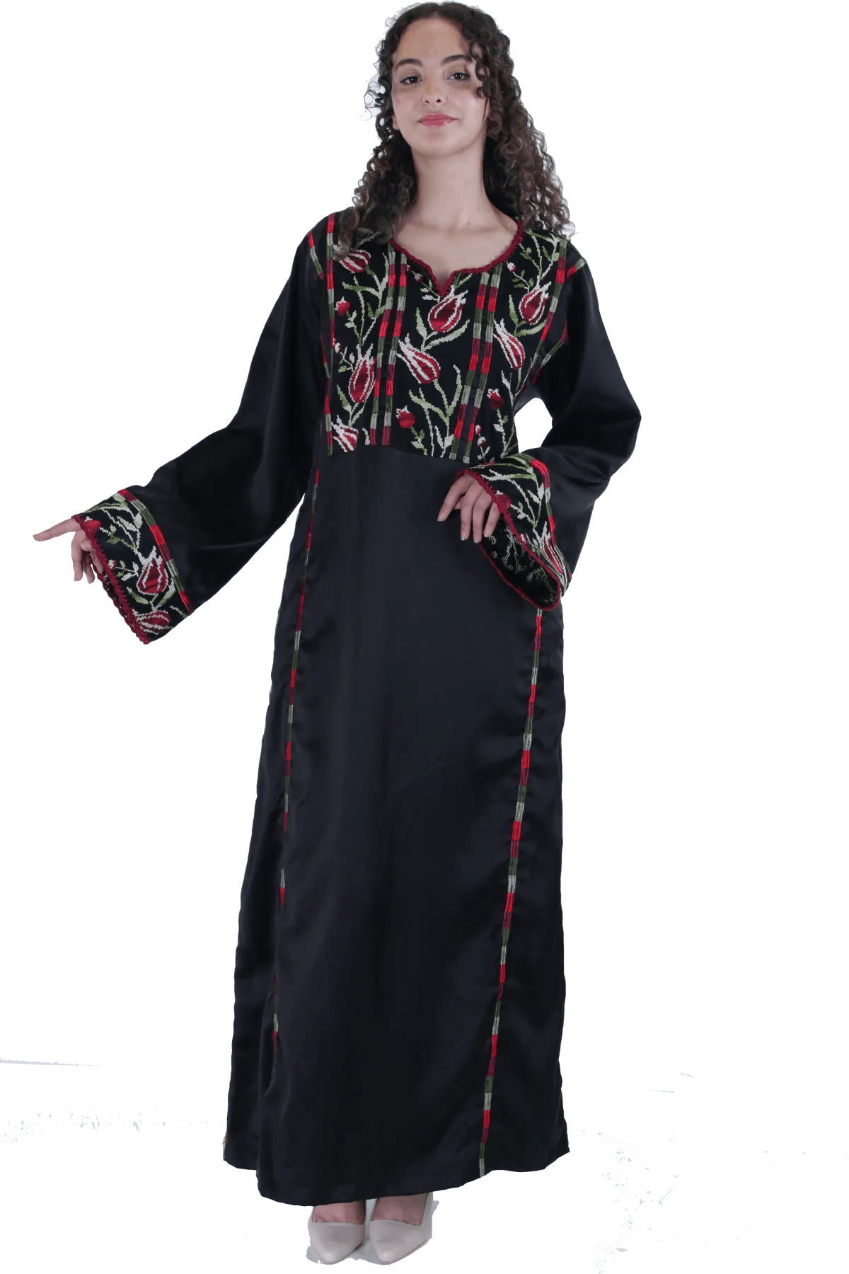 Hand-embroidered Thoub