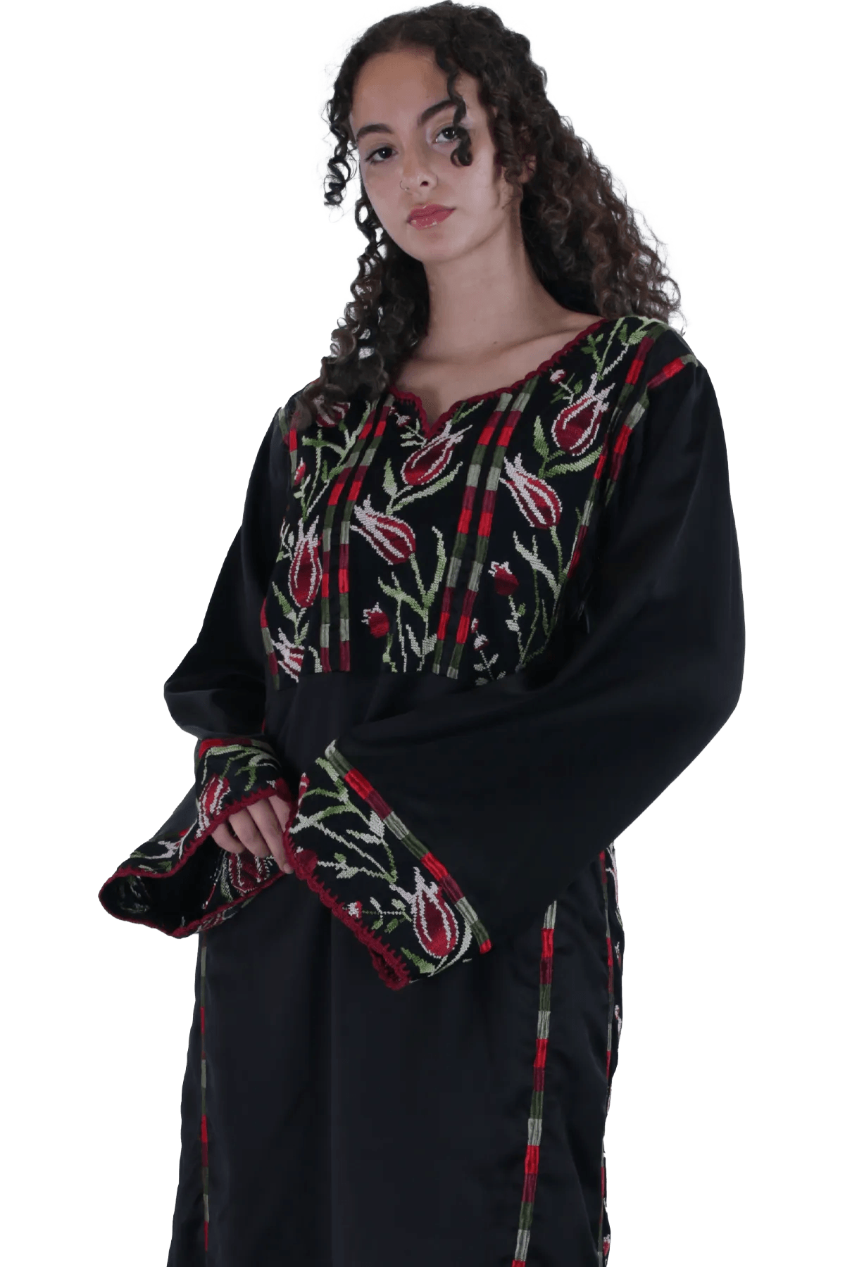 Hand-embroidered Thoub