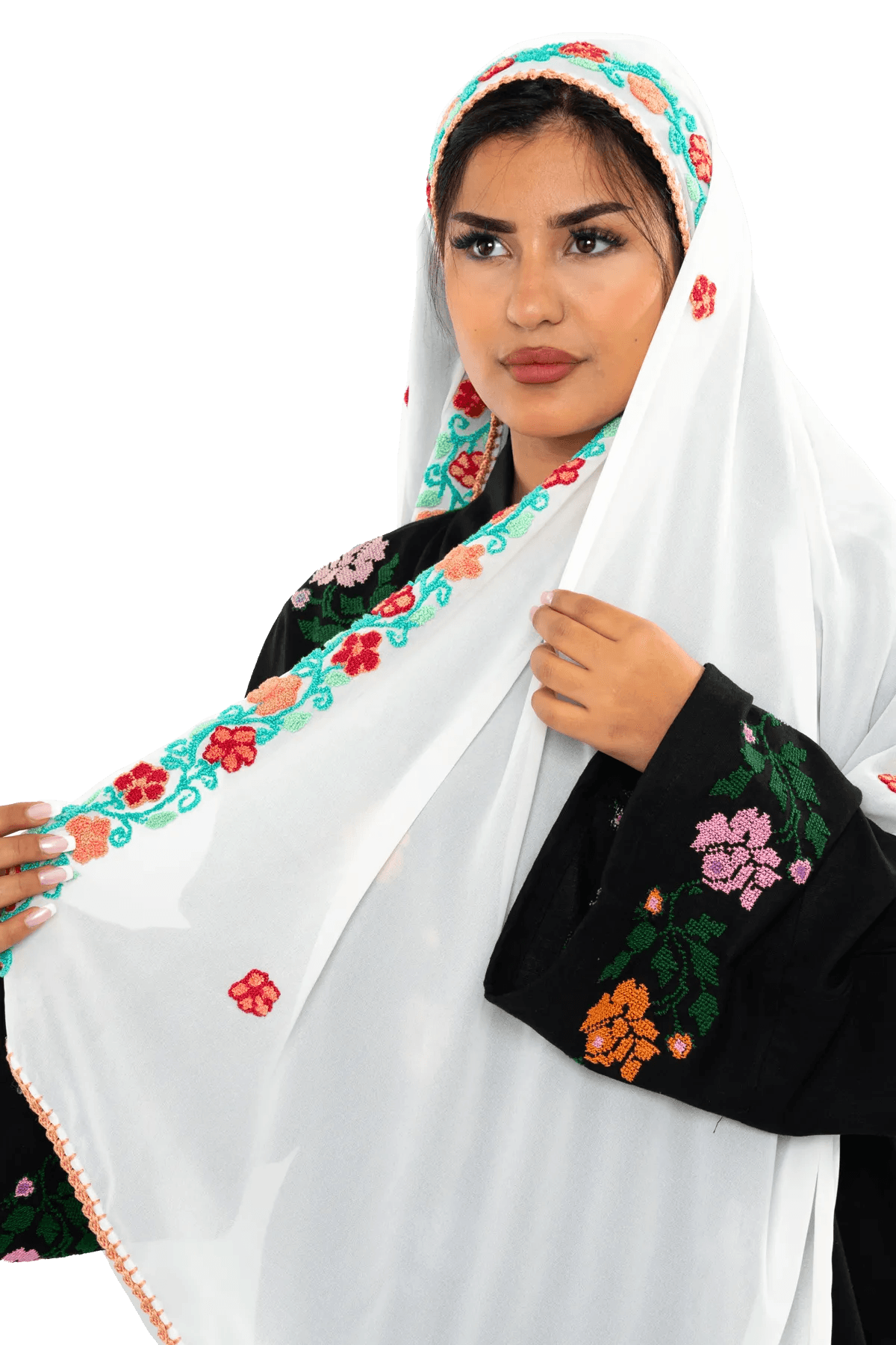 Head Hand-Stitched shawl
