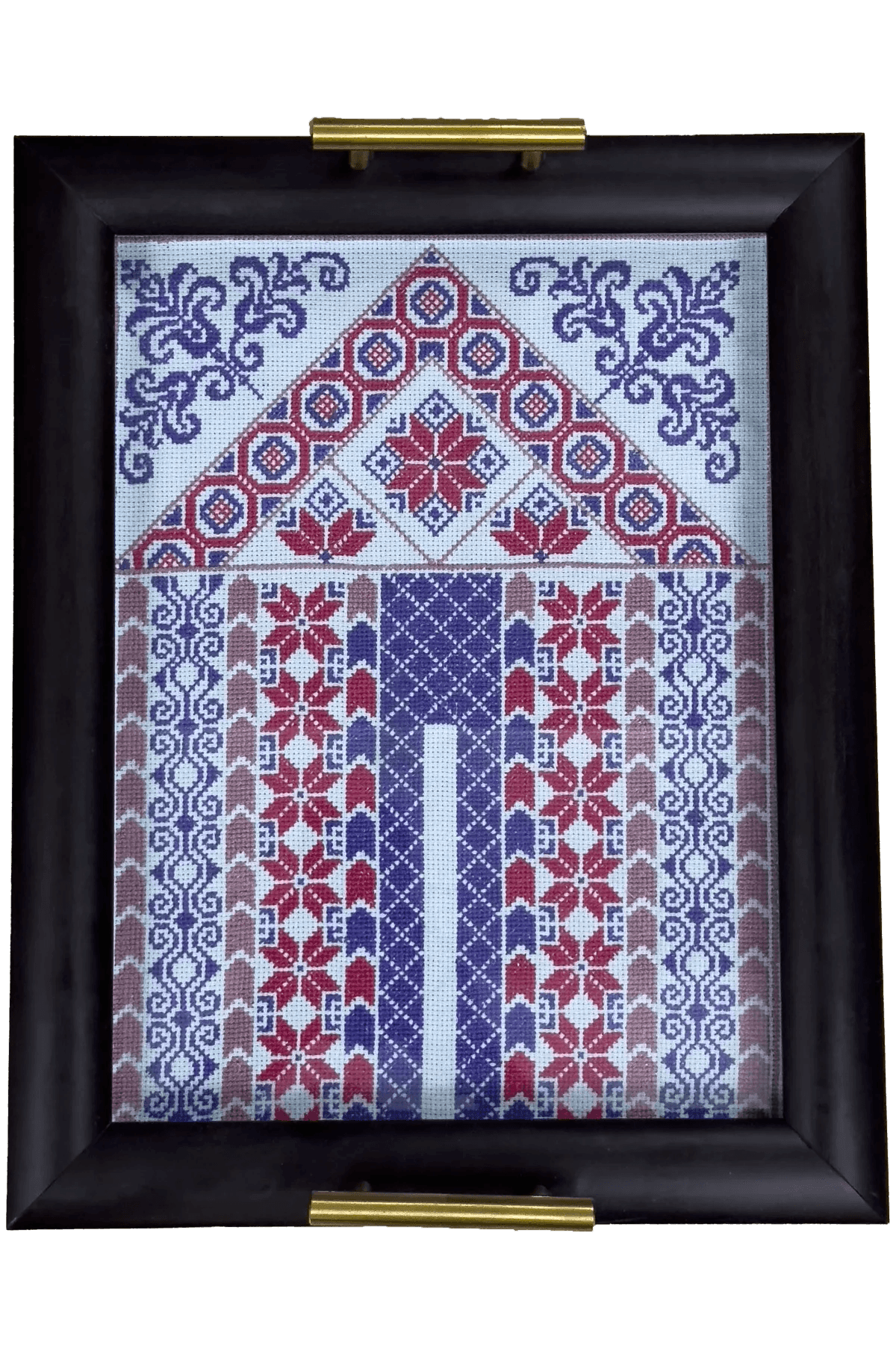Hand-Embroidered tray - Tatreez Store