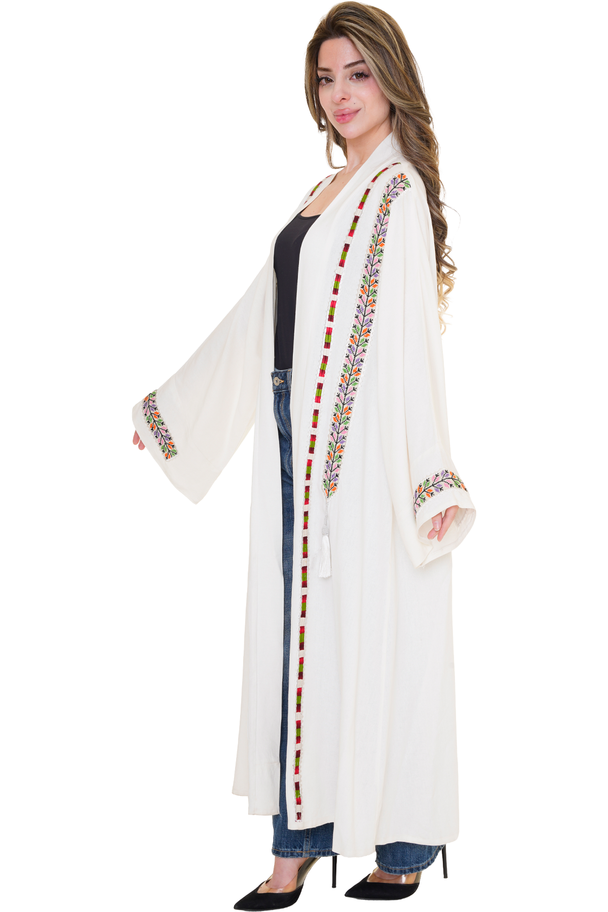 Palestinian Linen Manajel Bisht