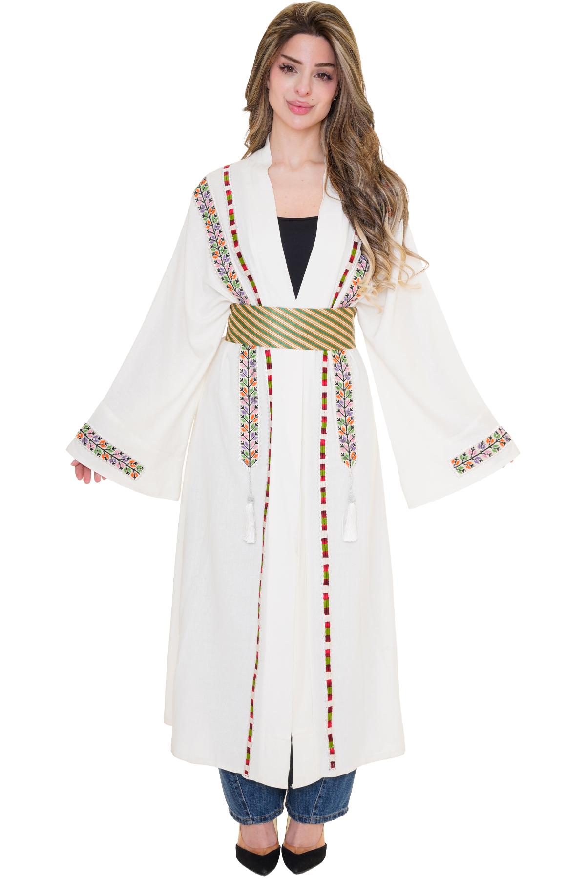 Palestinian Linen Manajel Bisht