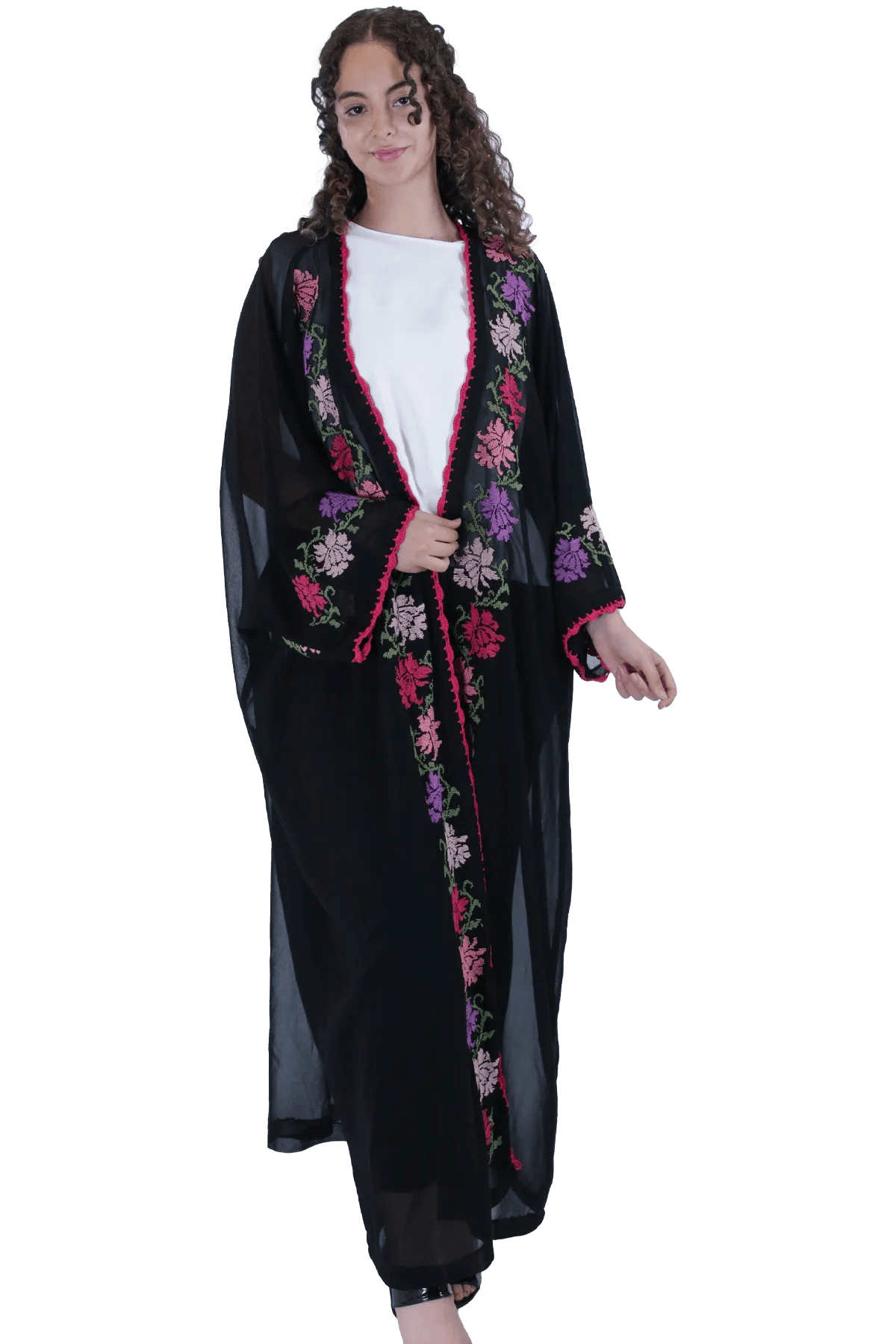 Hand-embroidered bisht