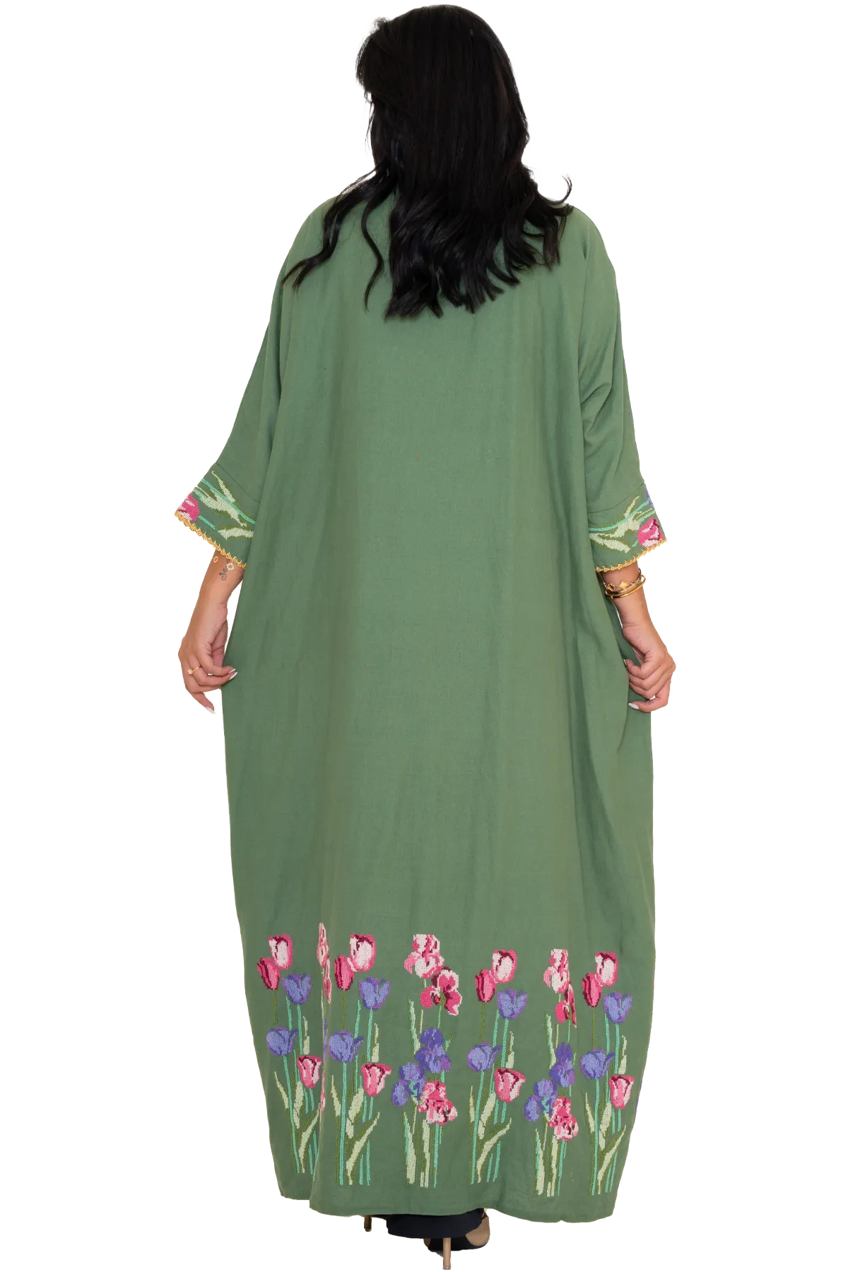 Linen Hand-Embroidered Bisht