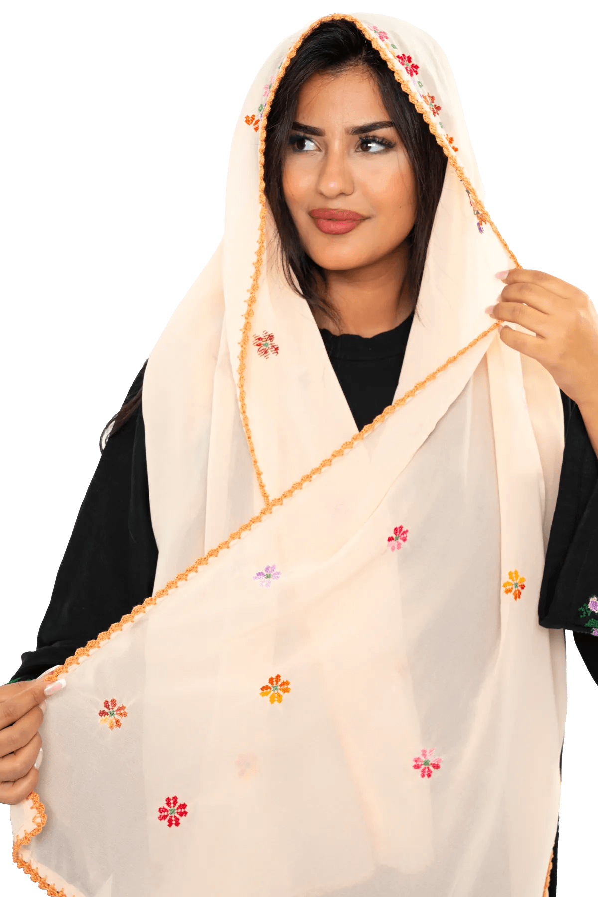 Head Hand-Stitched shawl
