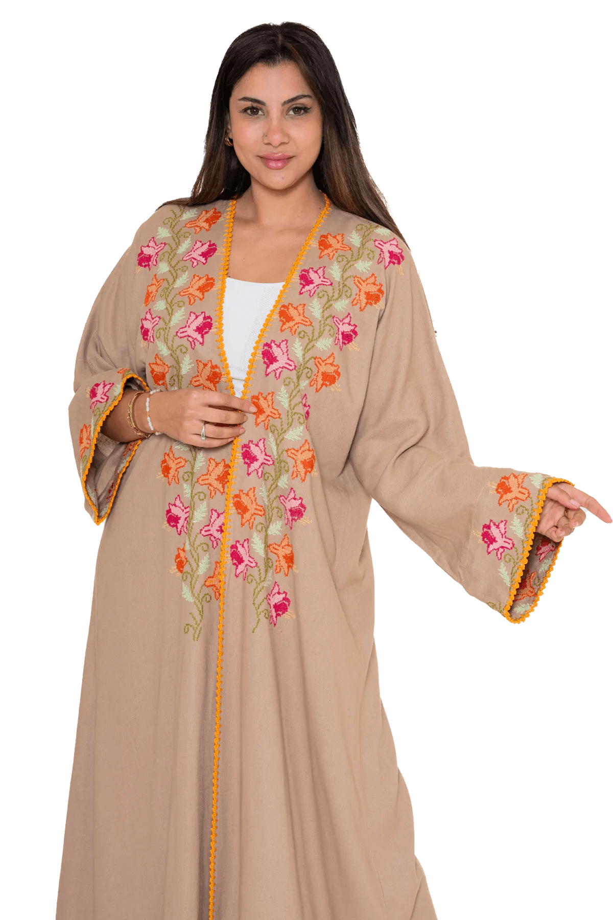 Hand-Embroidered Bisht
