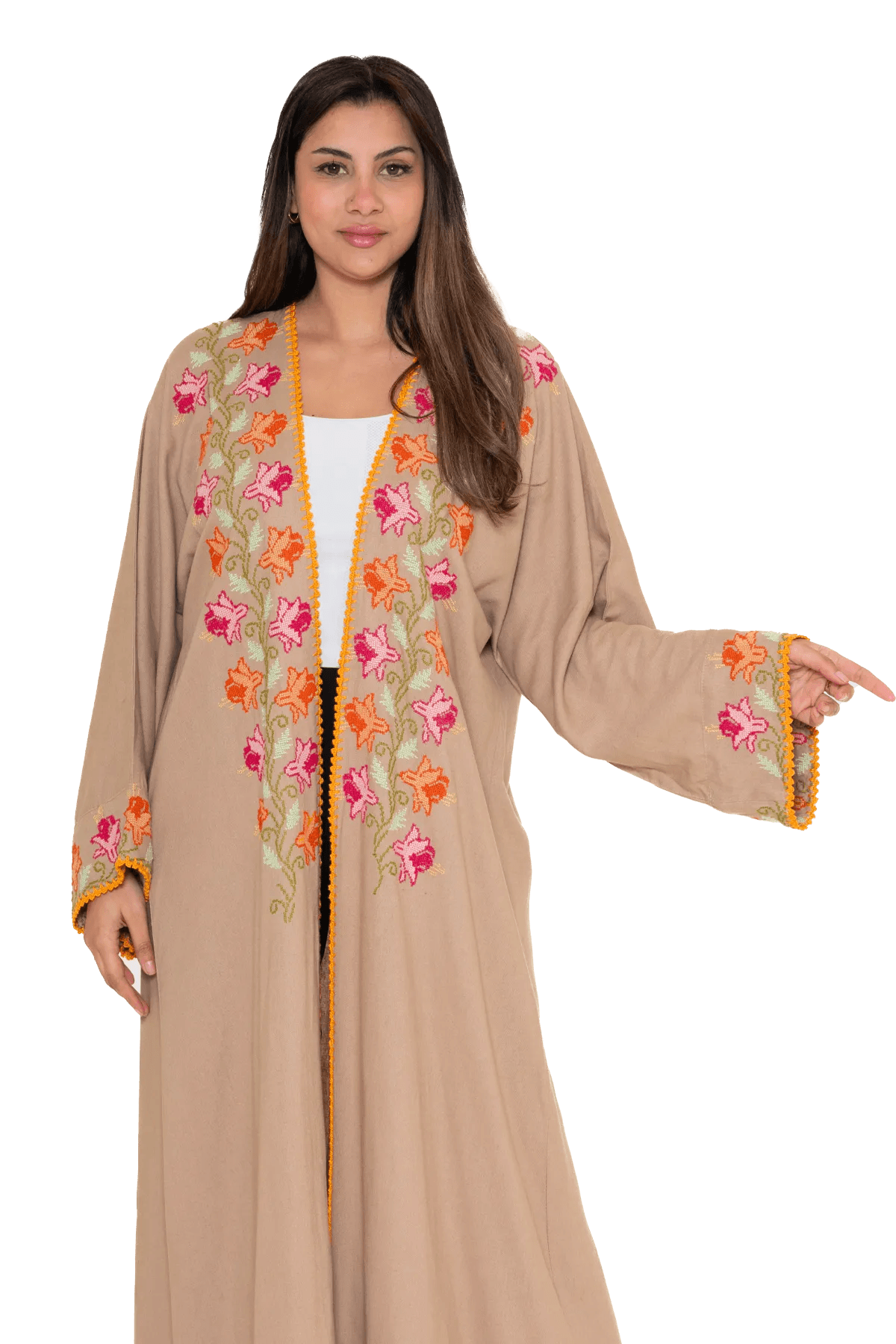 Hand-Embroidered Bisht