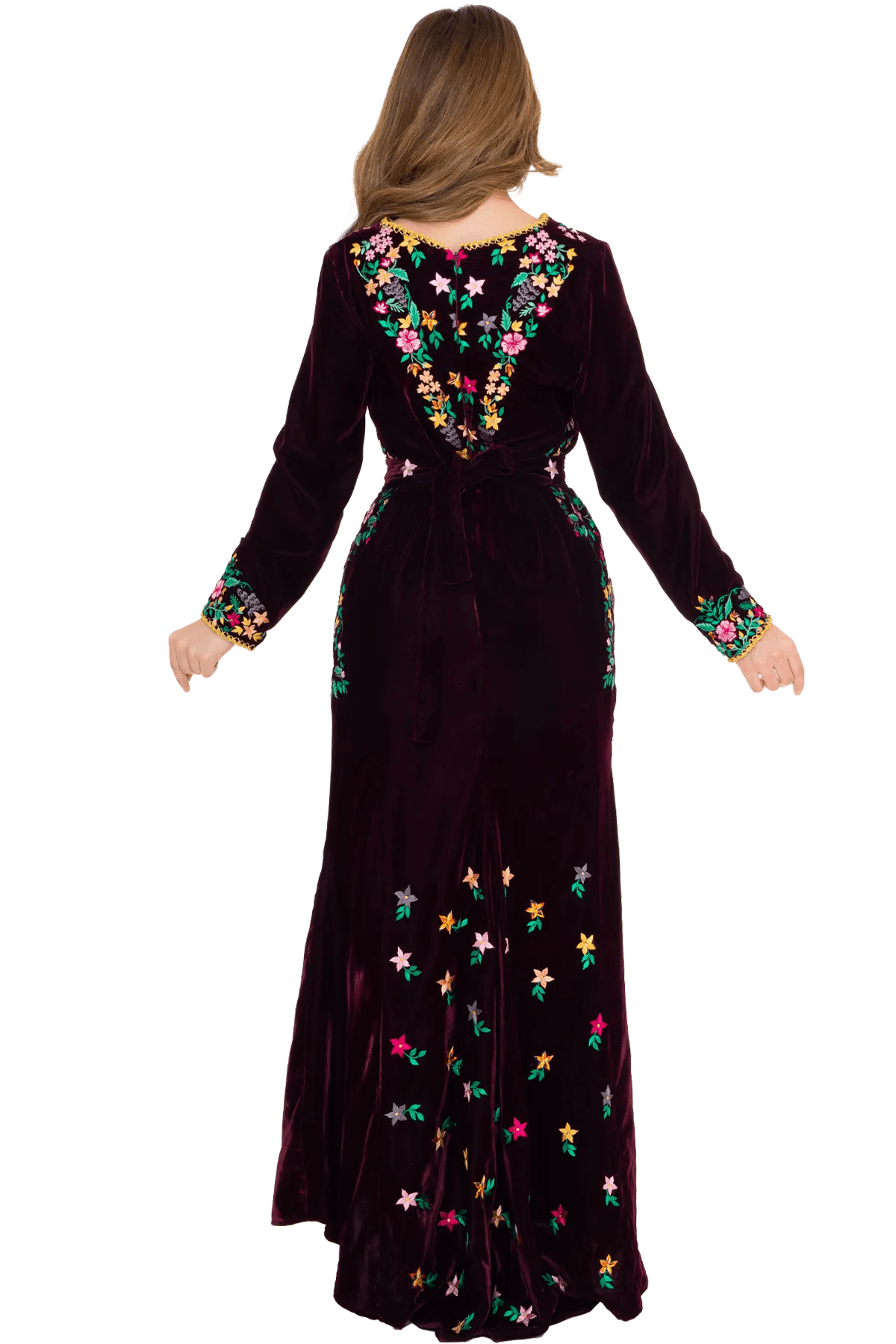 roses velvet dress