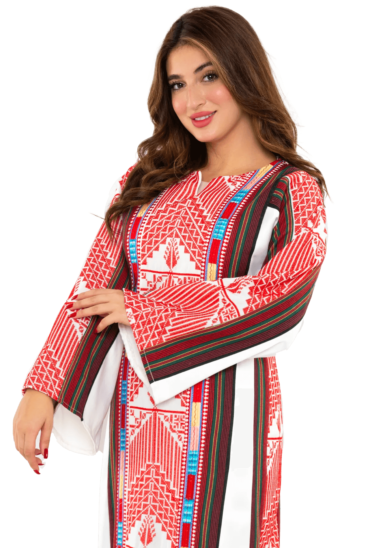 White & red Thoub