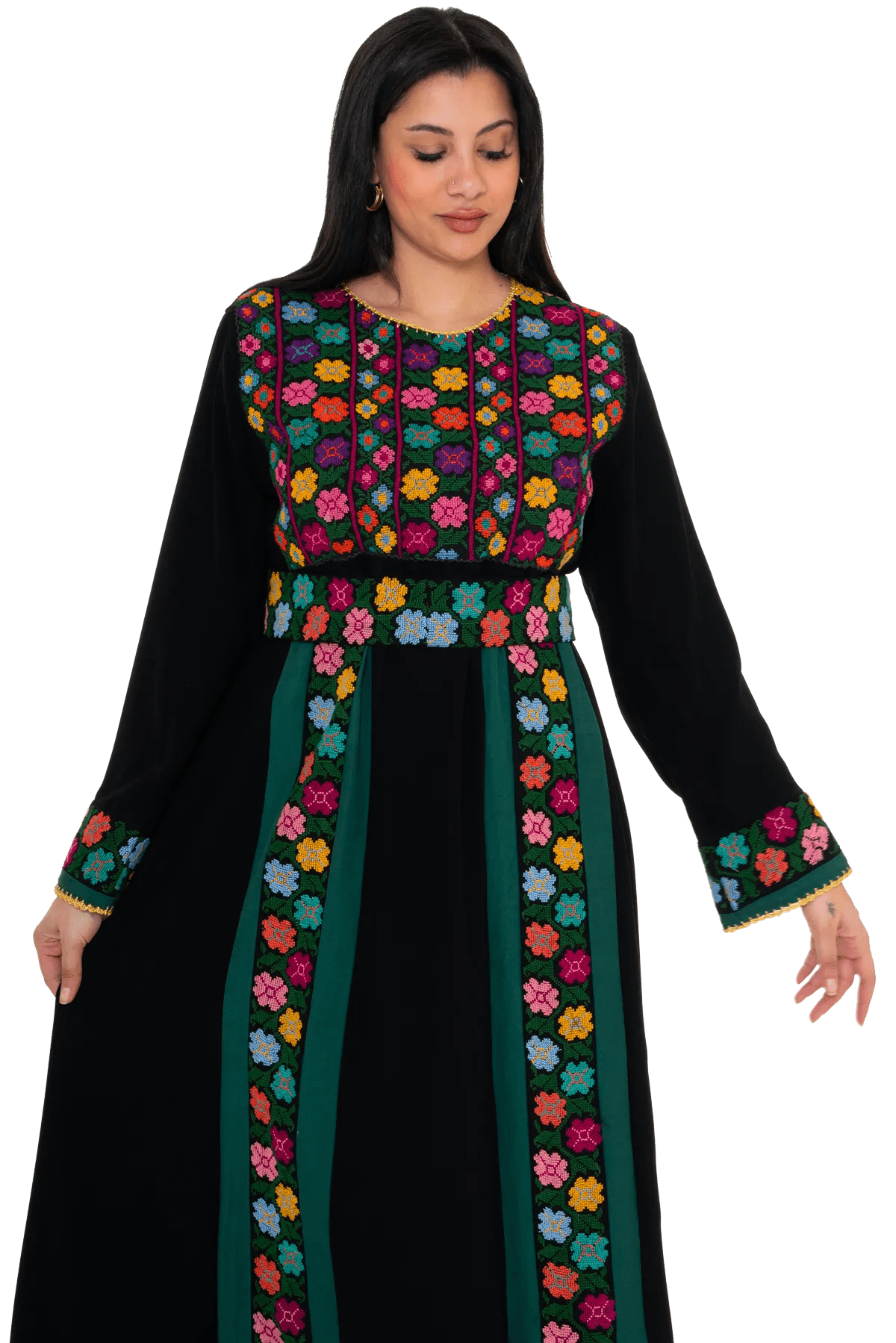 Hand-embroidered Thoub