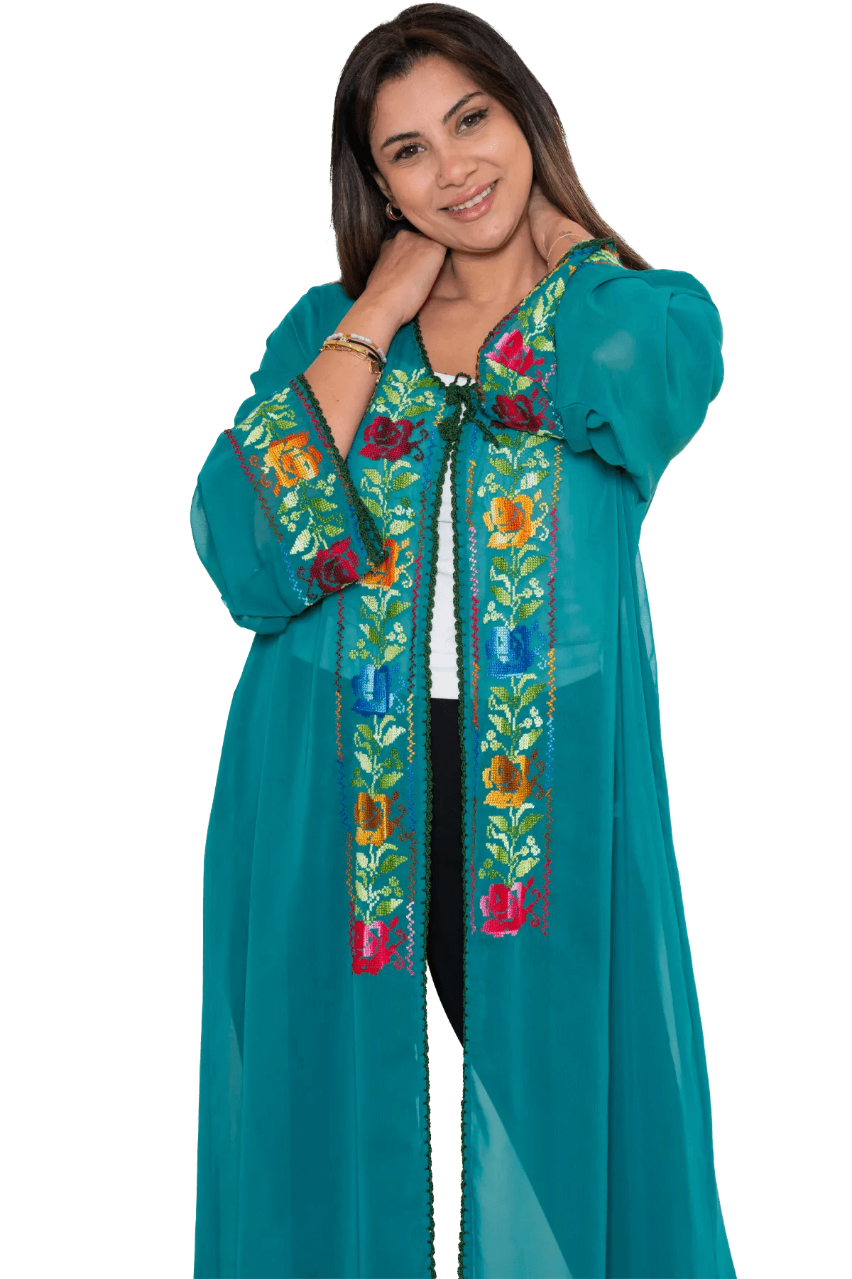 Hand-stitched bisht