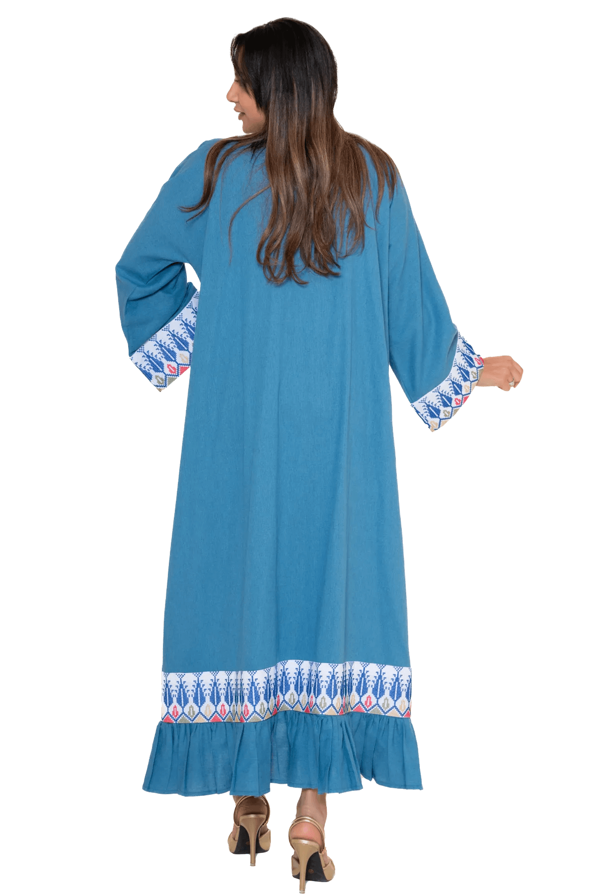 Machine stitched Bisht (%)