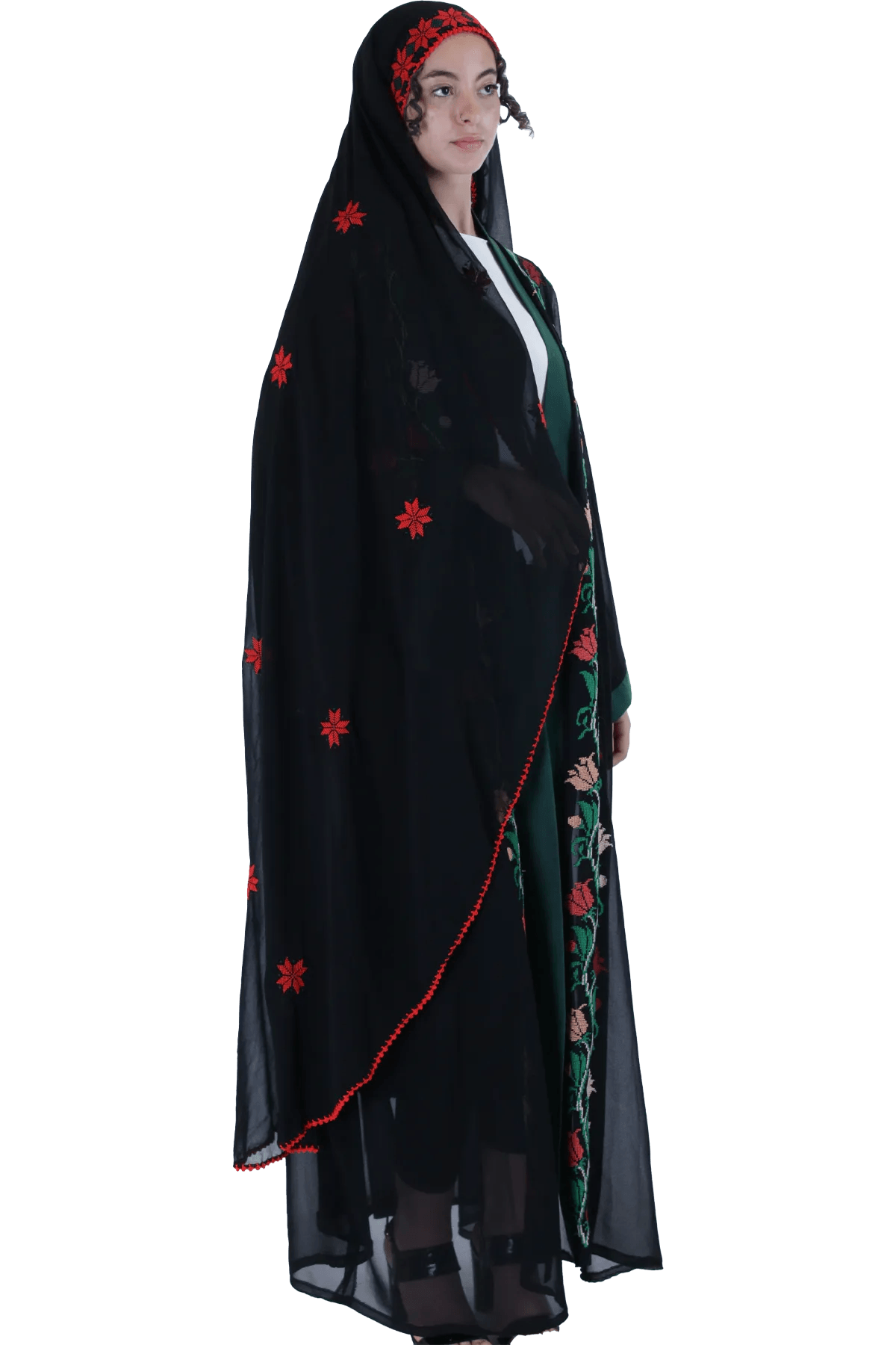 Head-shawl Hand-embroidered