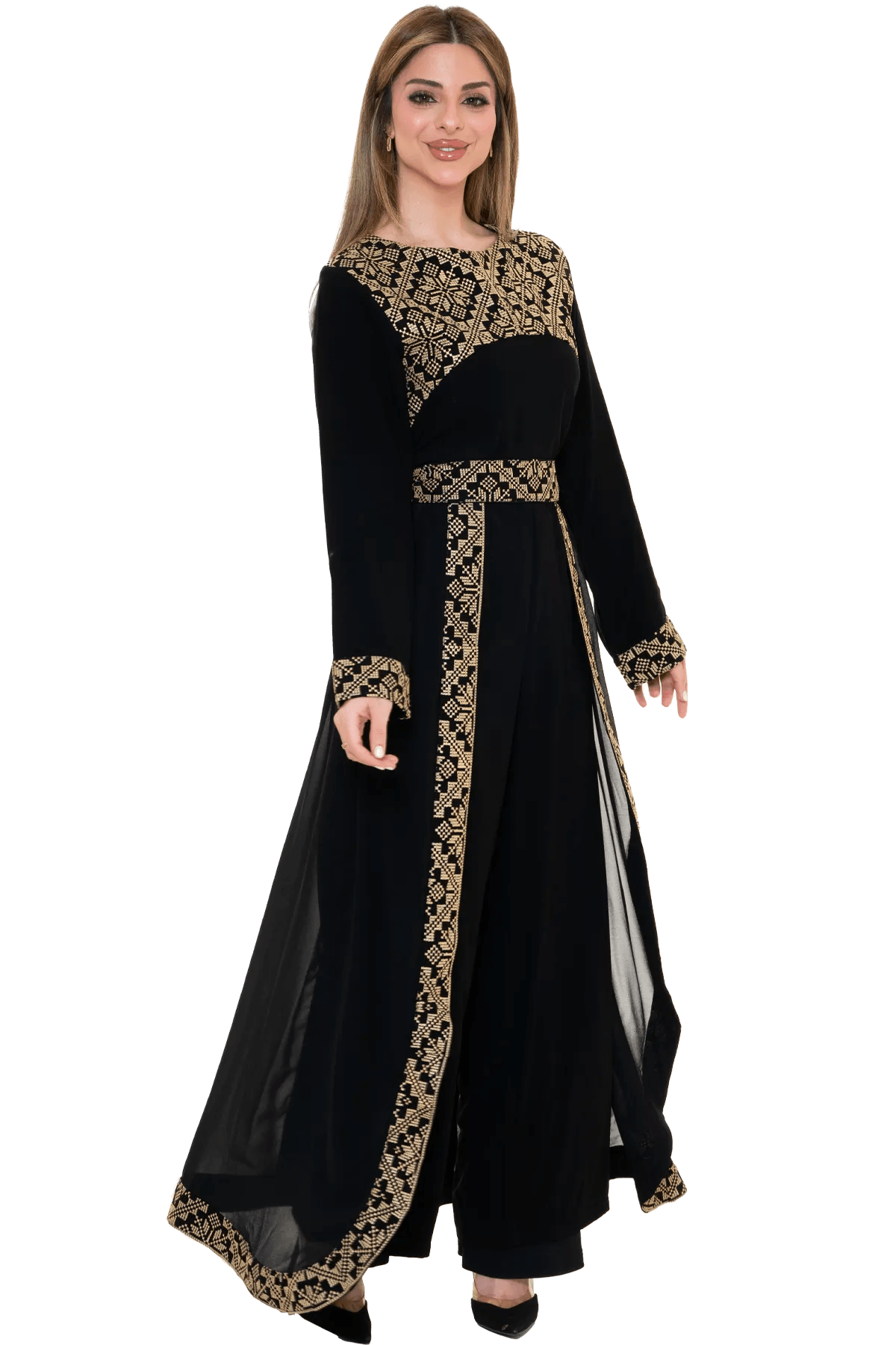 Machine-stitched black Jumpsuit