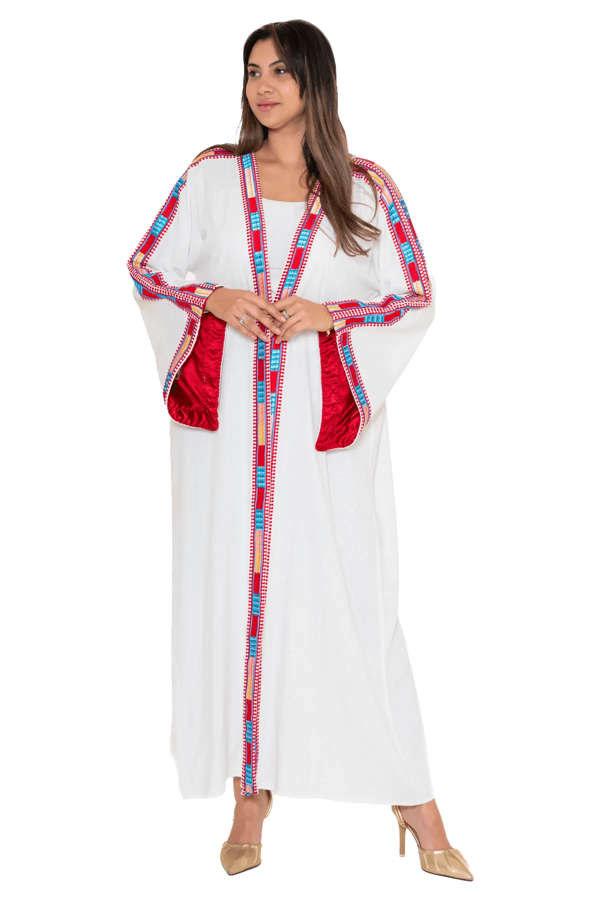 Manajel white Bisht