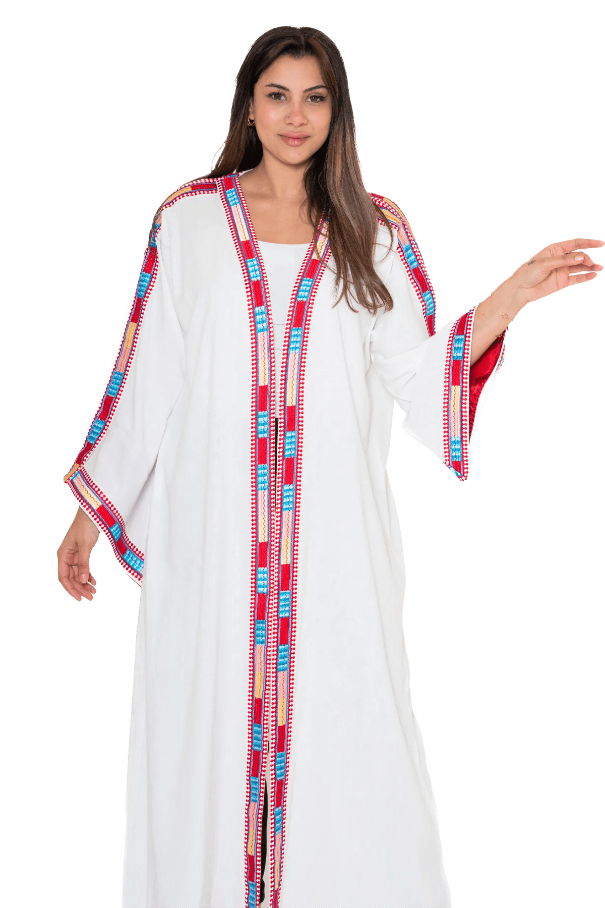 Manajel white Bisht