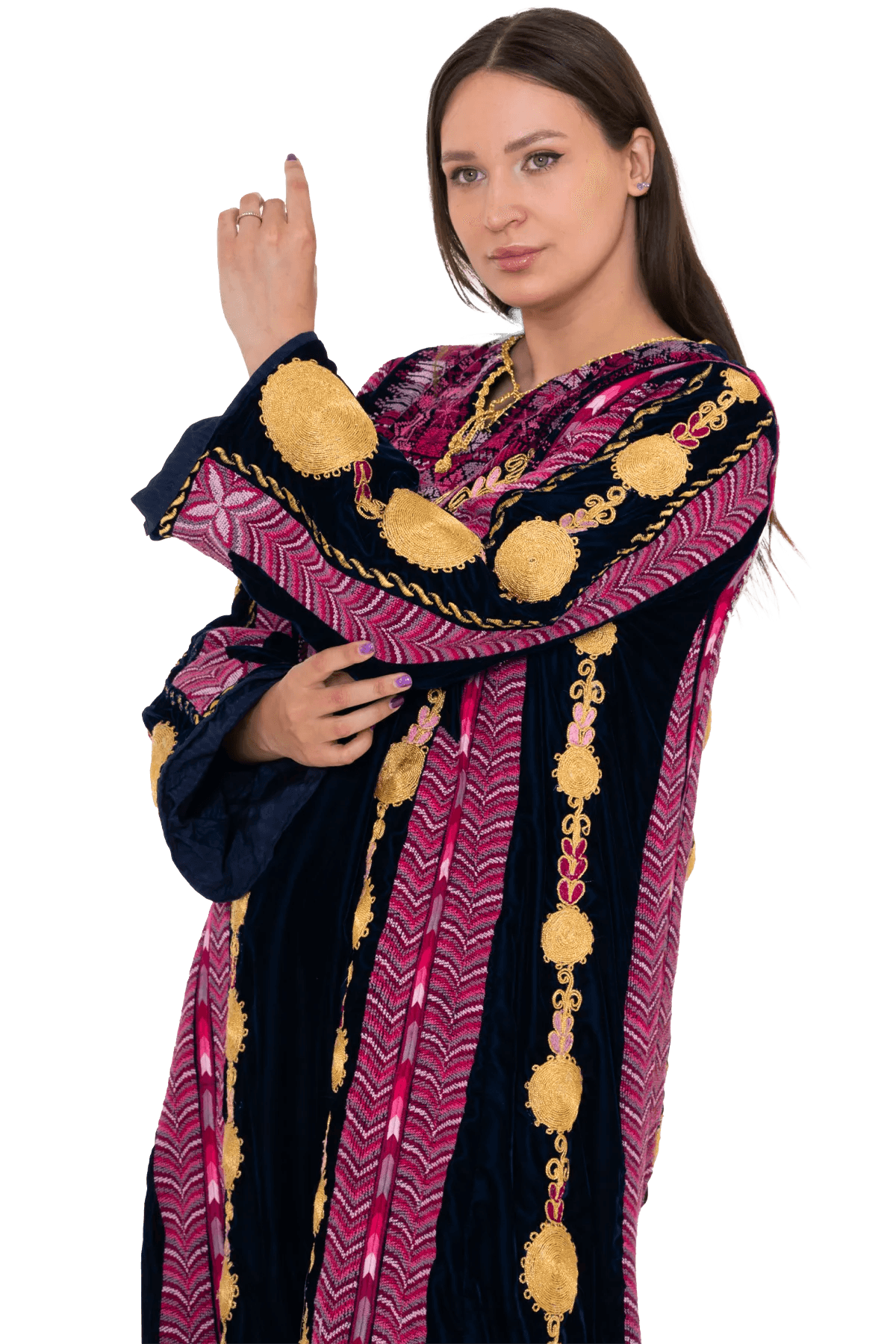 Hand-stitched velvet Mallacca