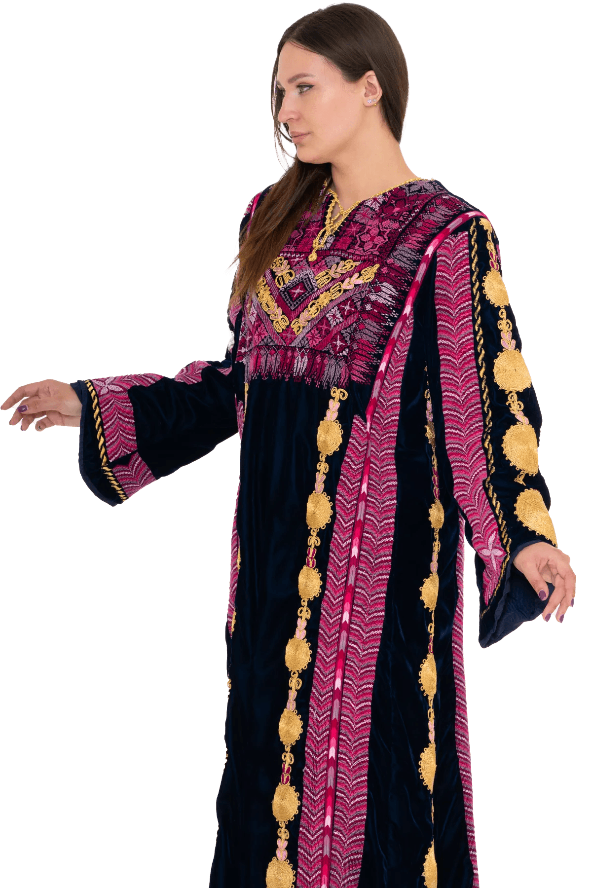 Hand-stitched velvet Mallacca