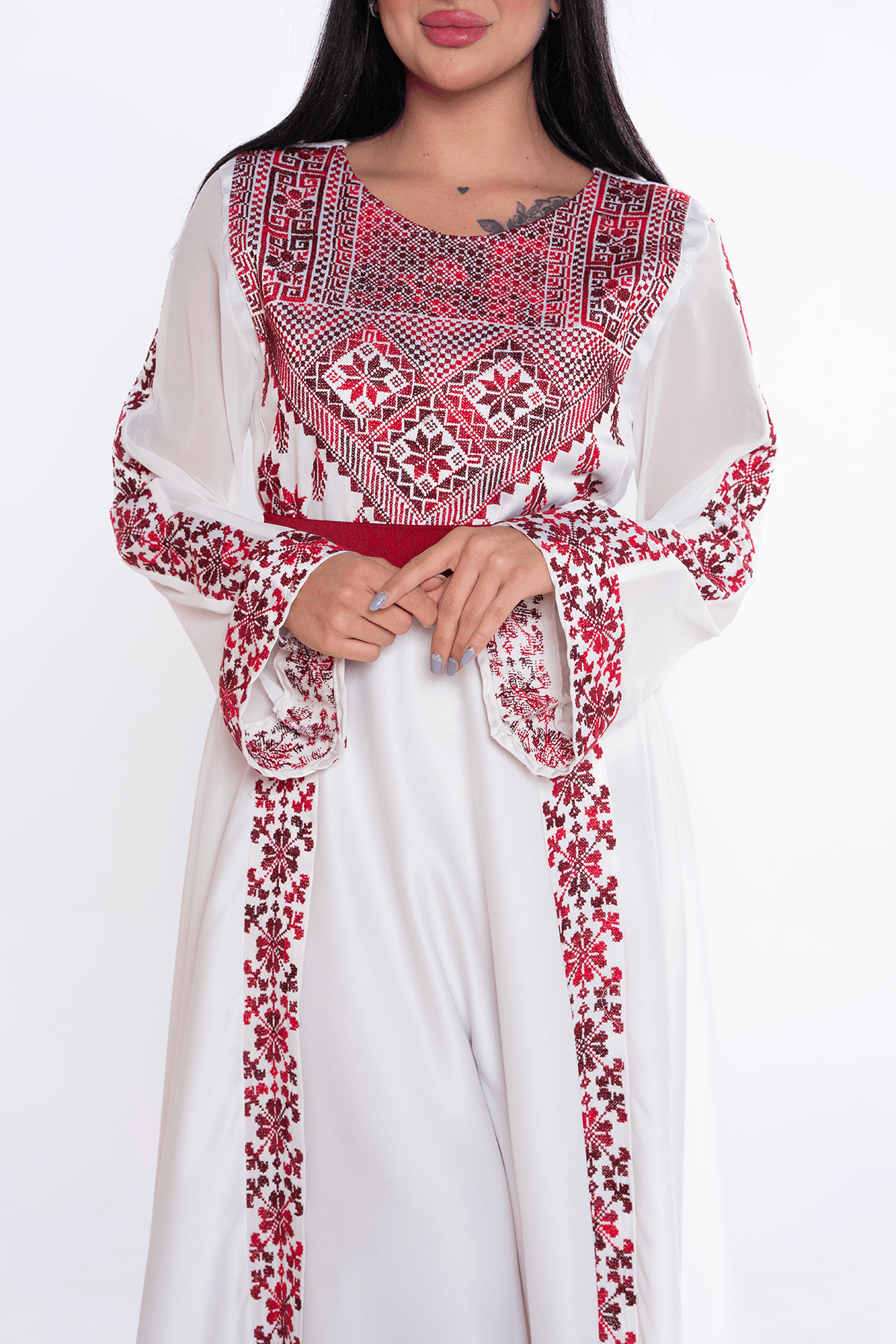 Hand-stitched Thoub