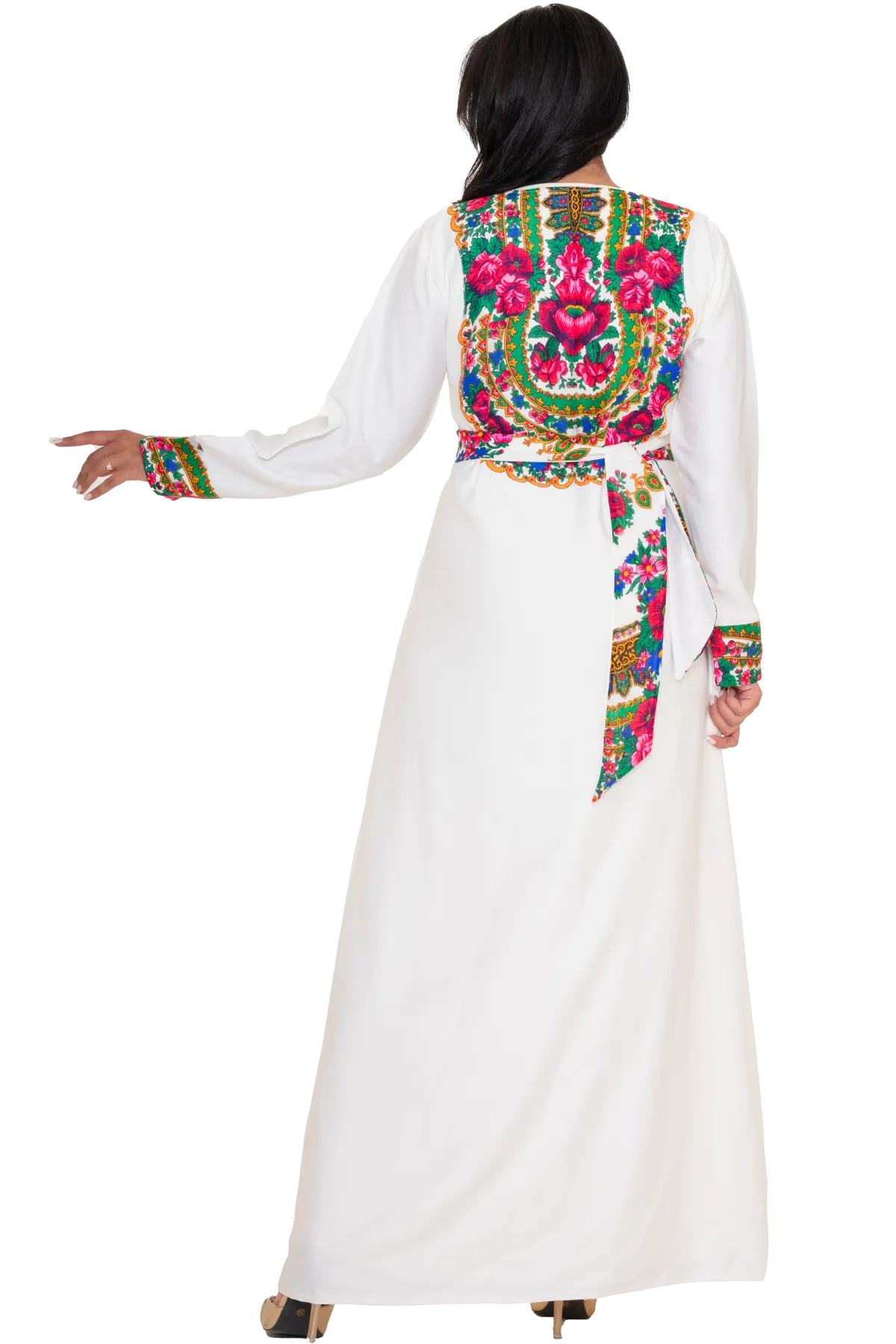 Printed fabric Bisht 2pcs