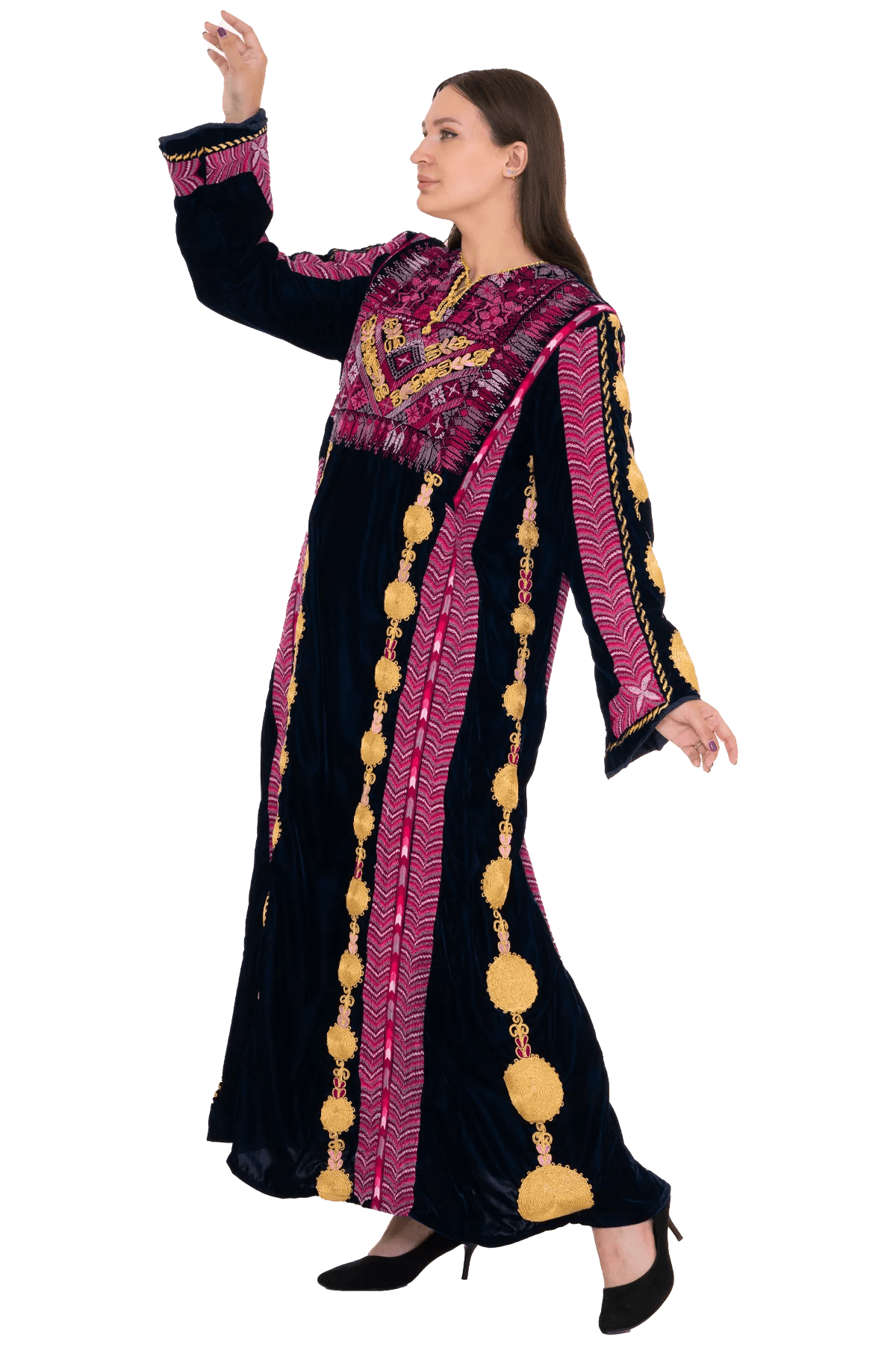 Hand-stitched velvet Mallacca