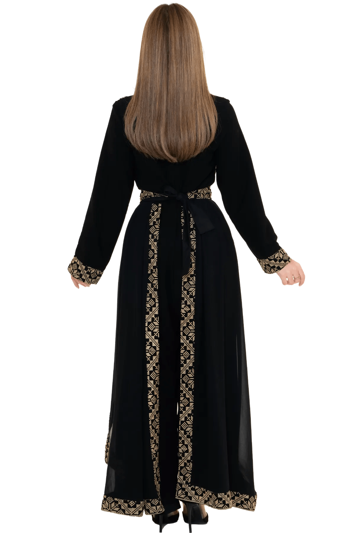 Machine-stitched black Jumpsuit