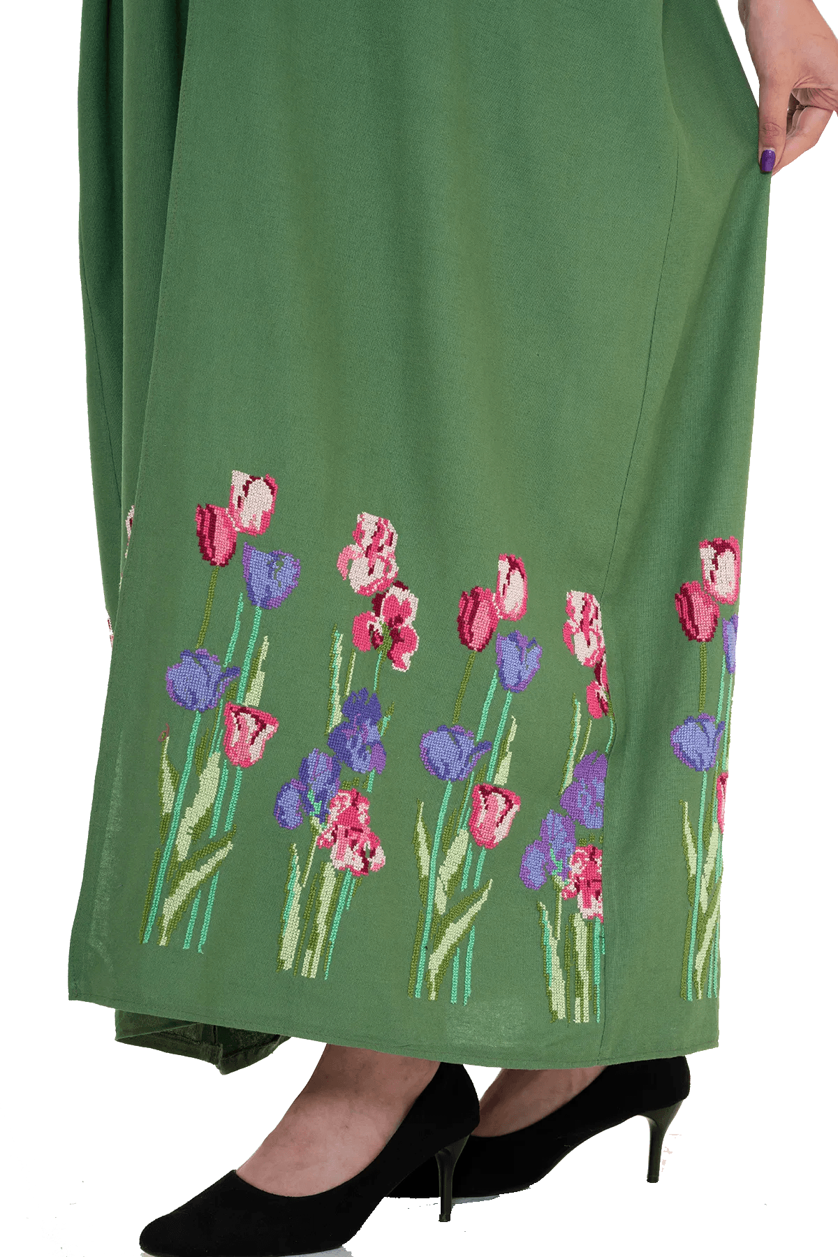 Linen Hand-Embroidered Bisht