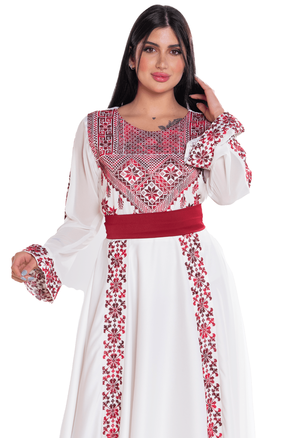 Hand-stitched Thoub