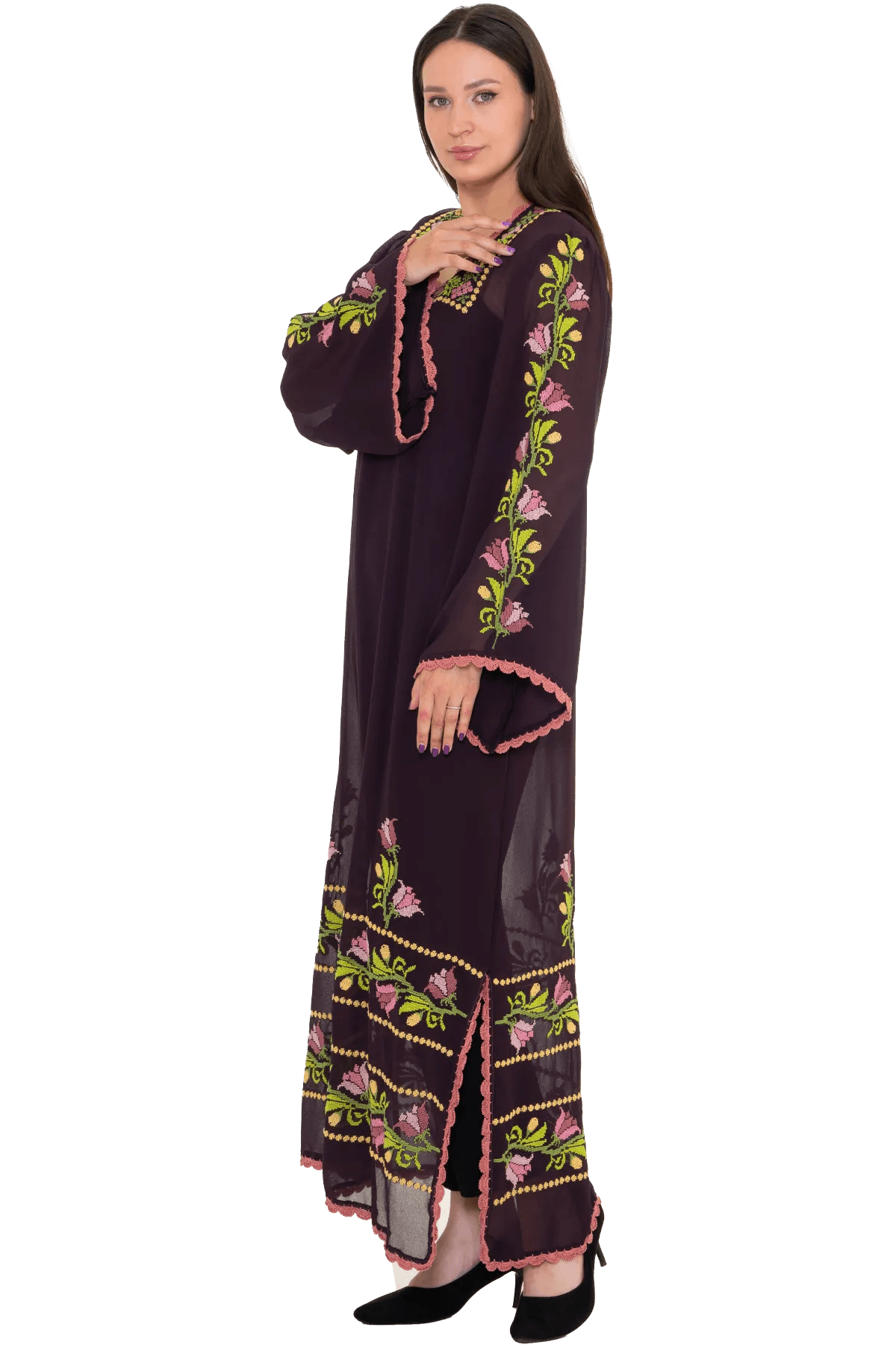 Hand-embroidered Chiffon