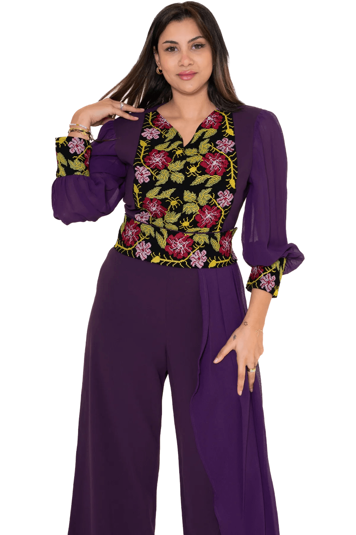 Machine-stitched Jumpsuit