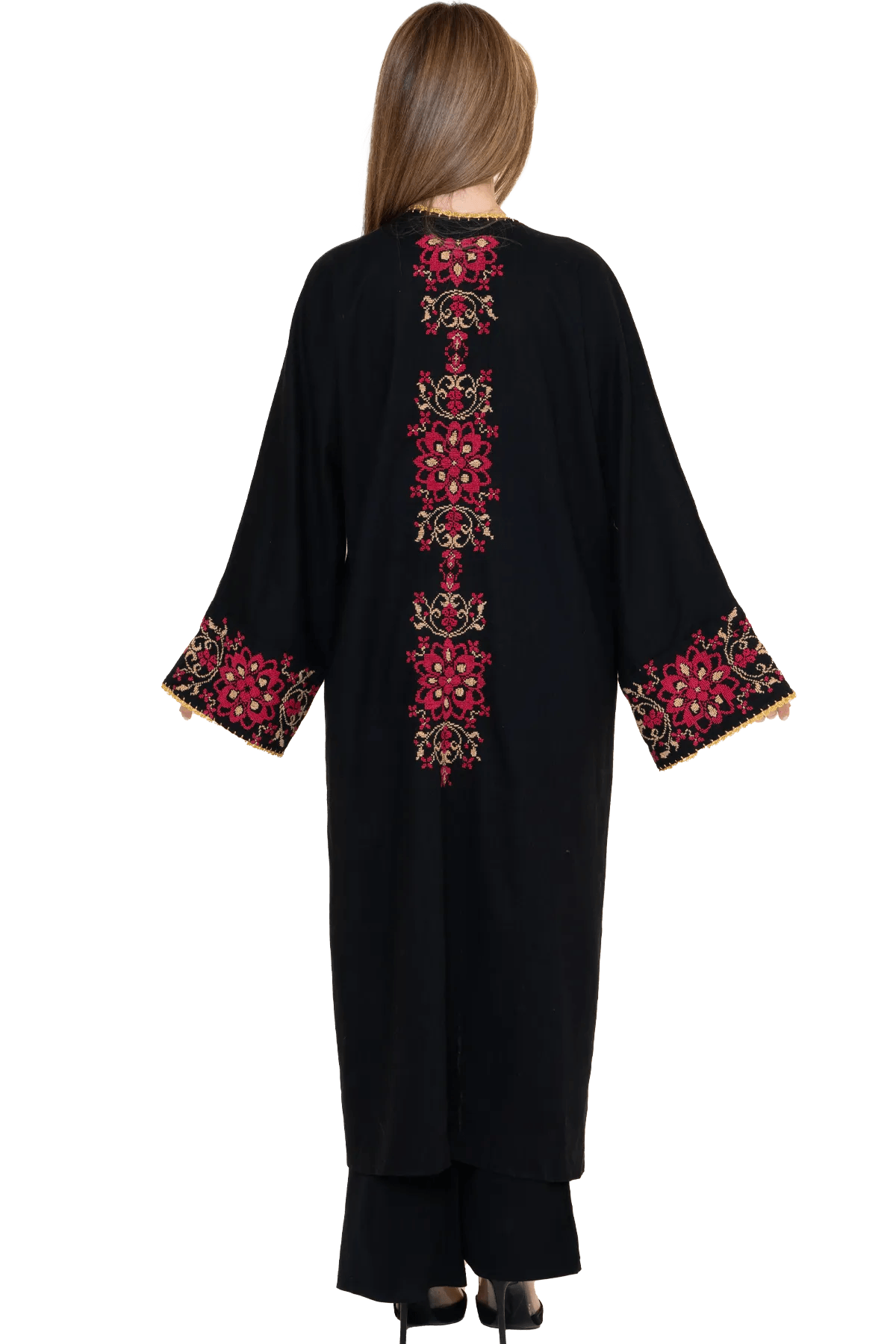 Hand embroidered Bisht with Saya