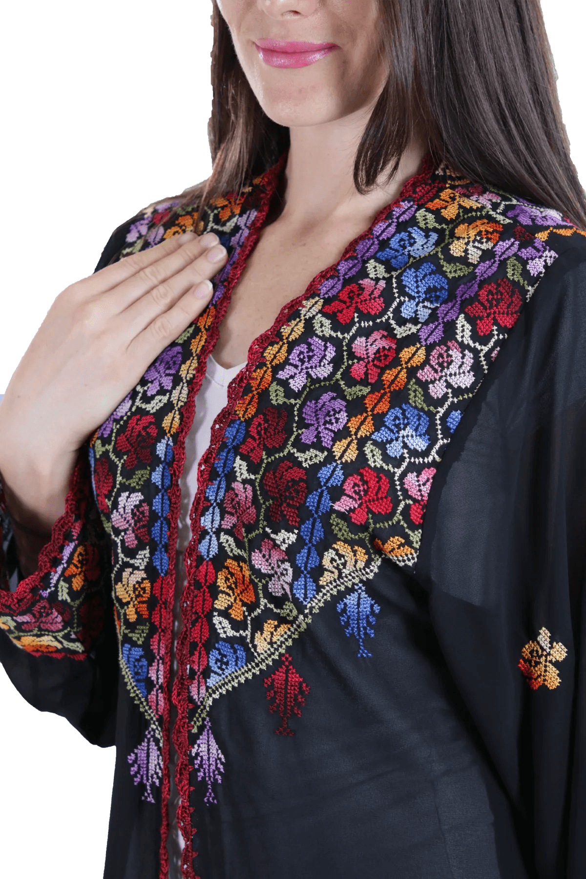 Hand-Embroidered Bisht