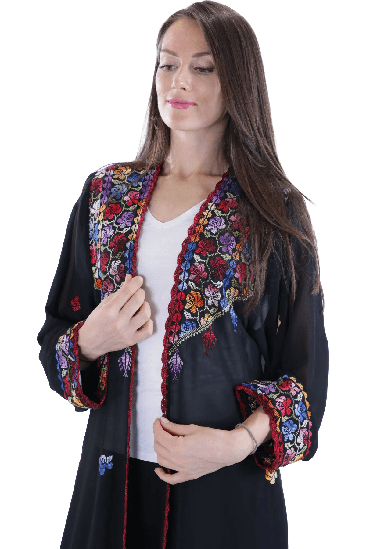 Hand-Embroidered Bisht