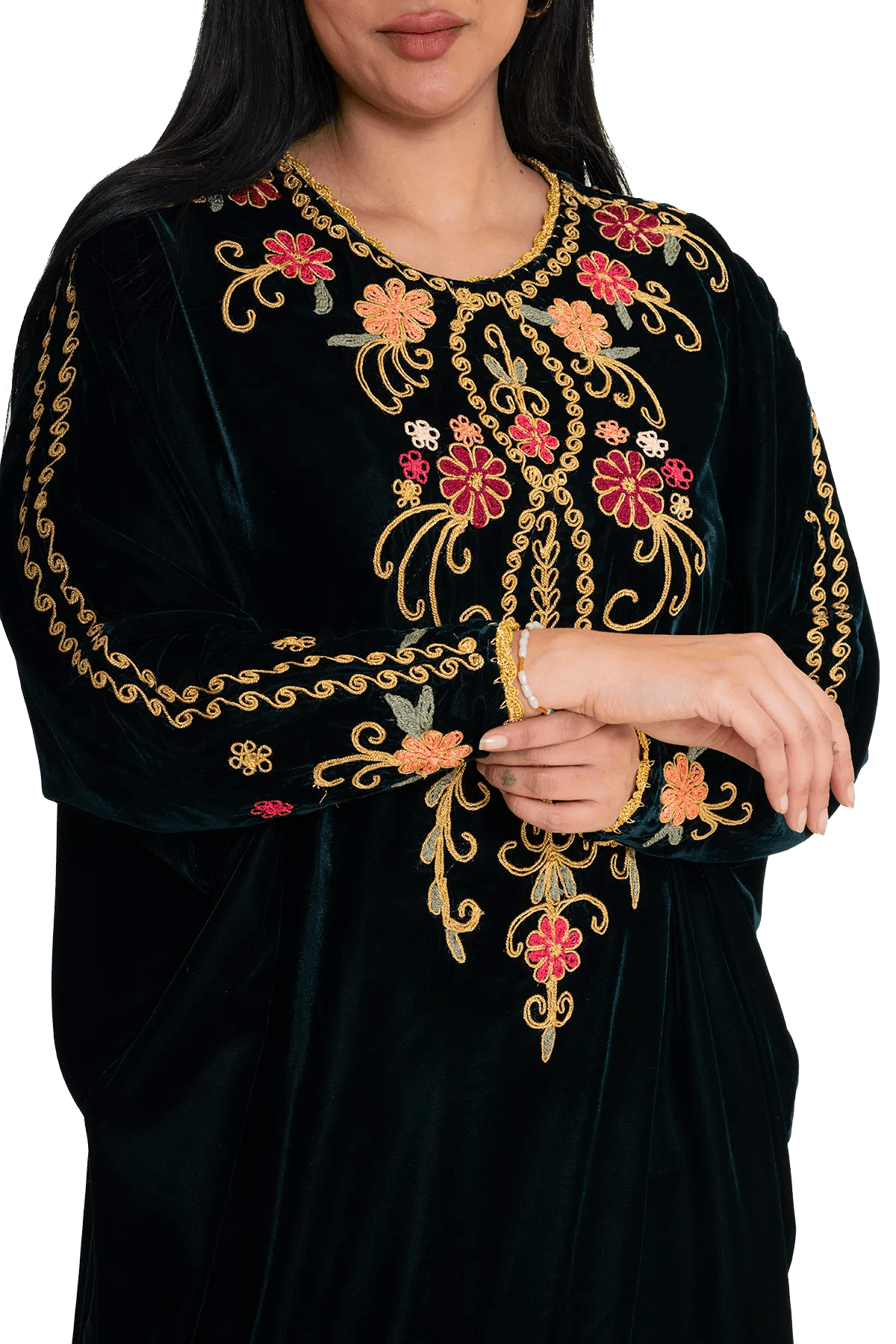 Hand stitched Kasab Jalabiya