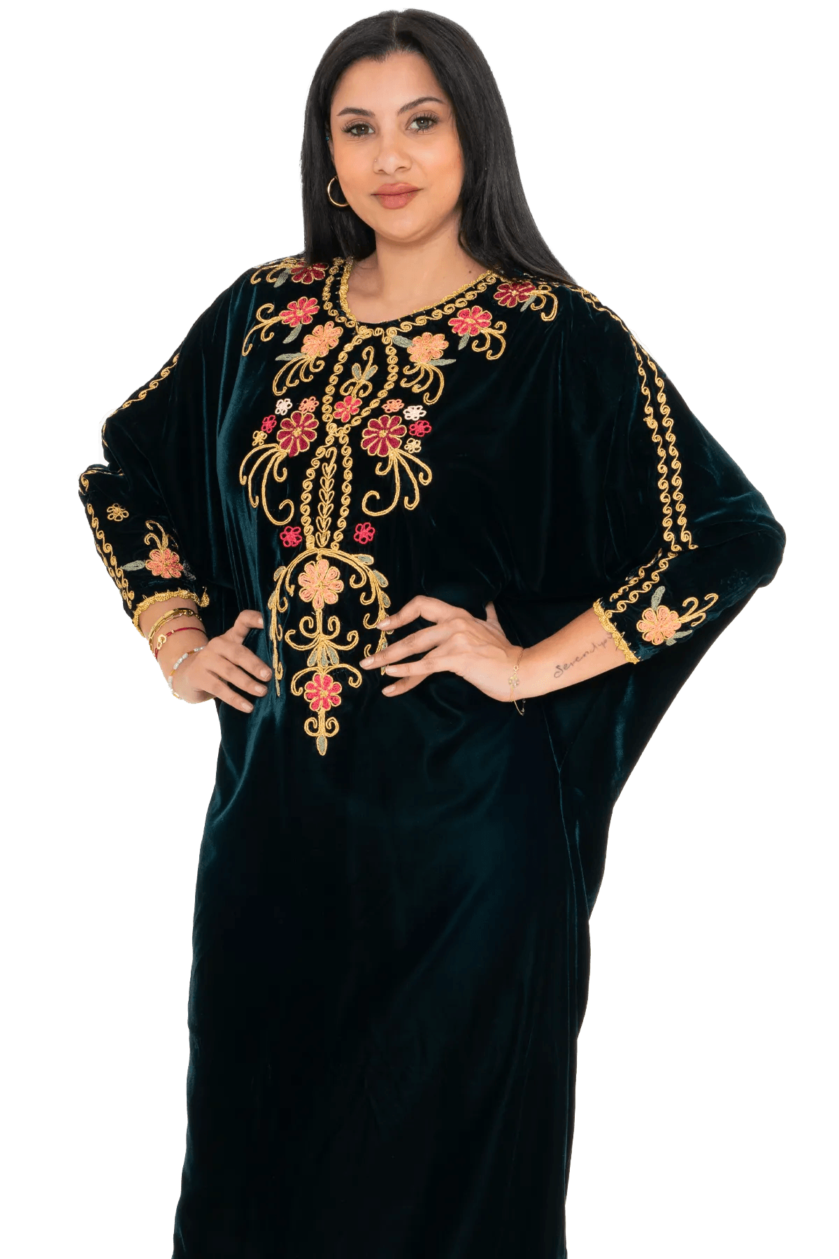 Hand stitched Kasab Jalabiya