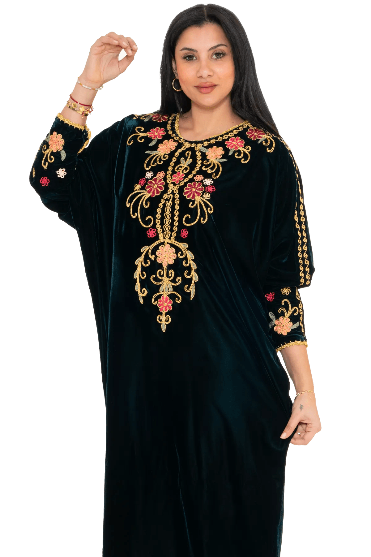 Hand stitched Kasab Jalabiya