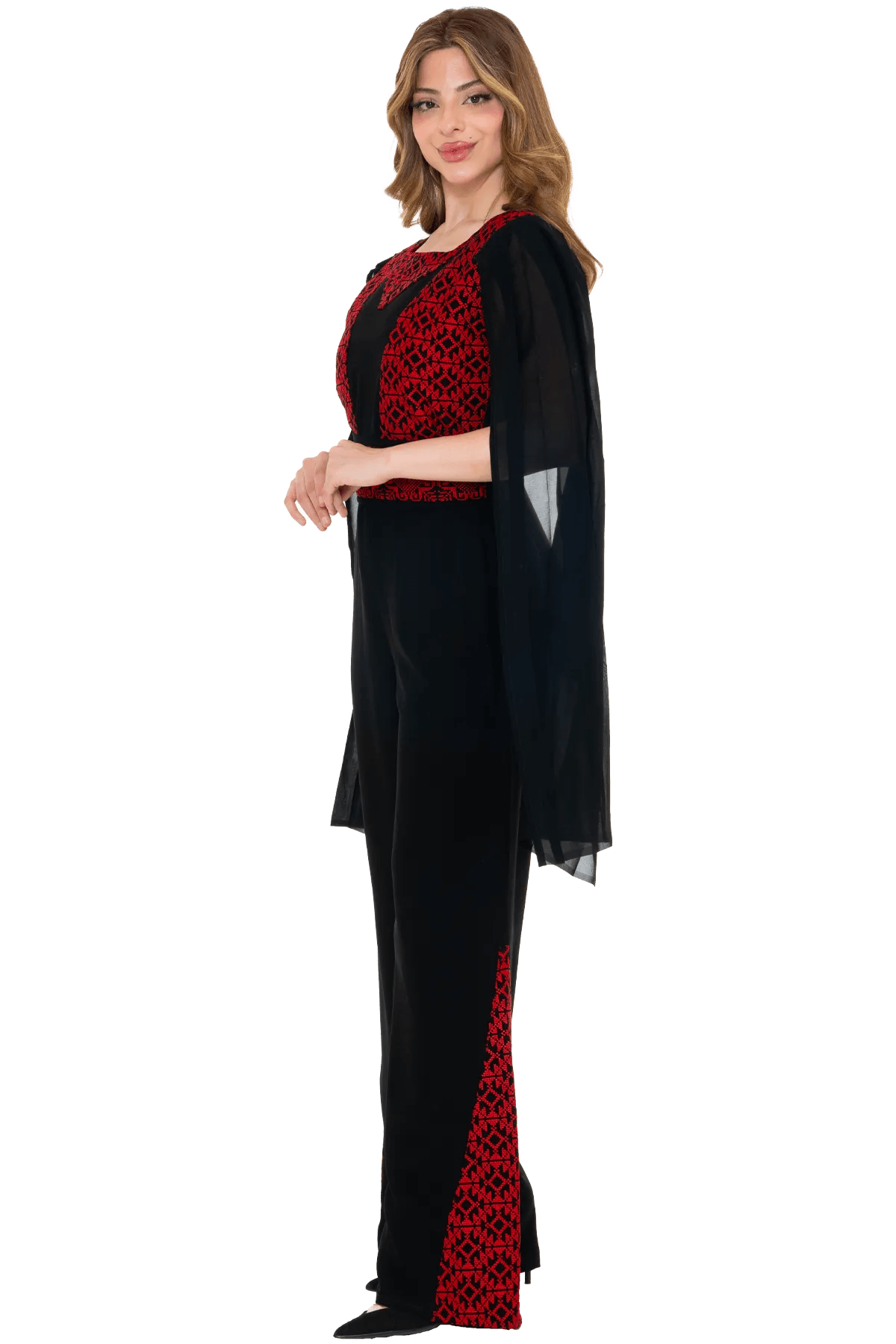 Machine-stitched black Jumpsuit