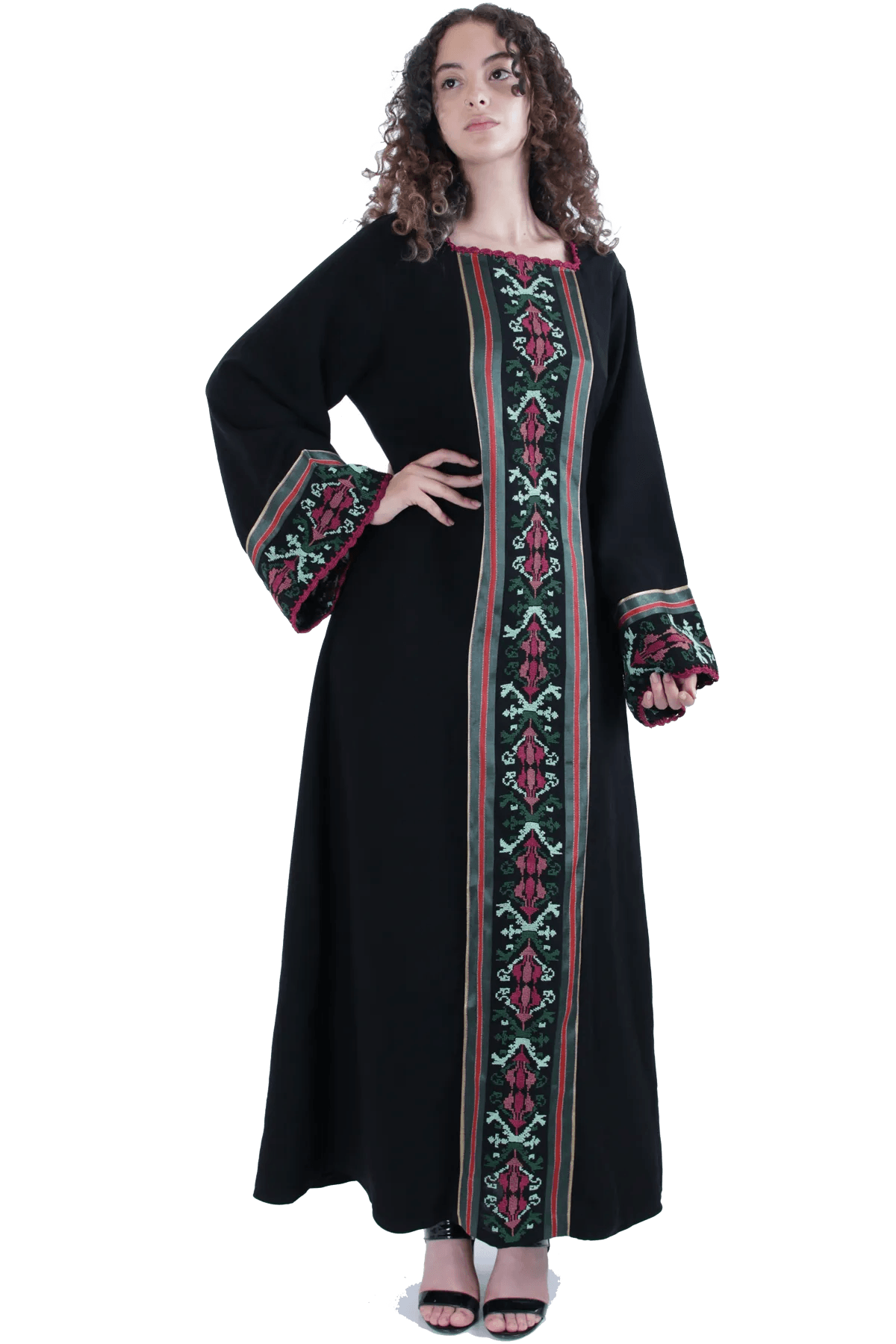 Hand embroidered Thoub
