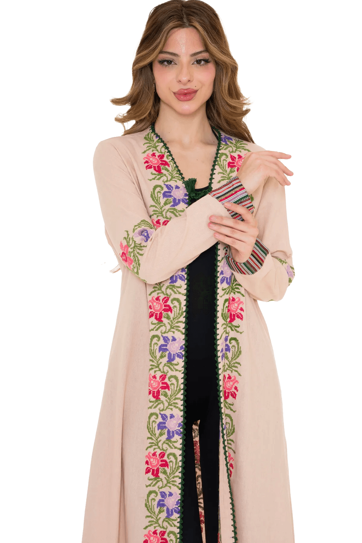 Beige bisht with Saya Hand-stitched