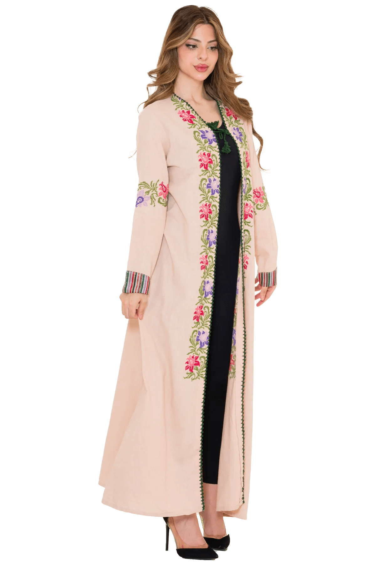 Beige bisht with Saya Hand-stitched