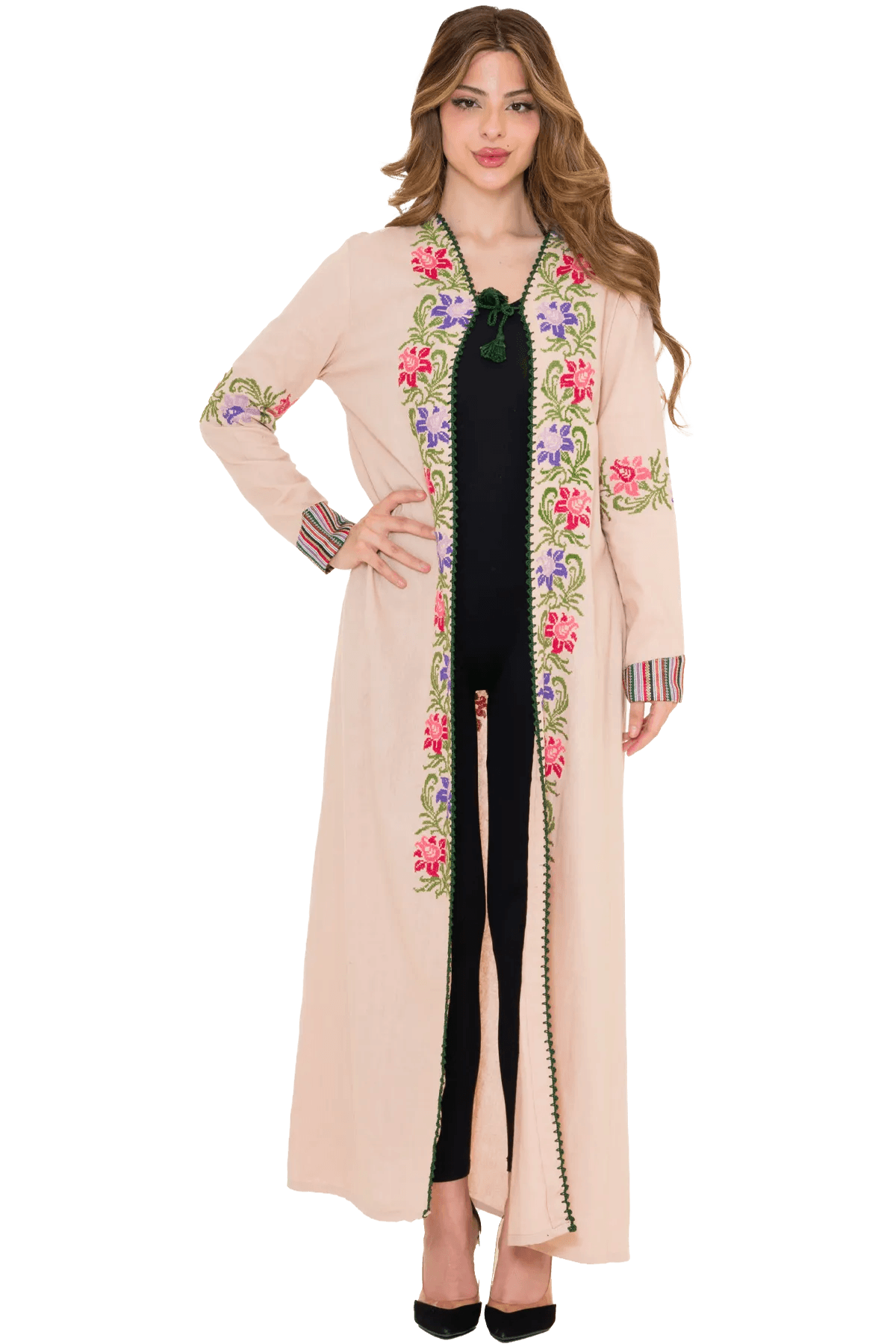 Beige bisht with Saya Hand-stitched