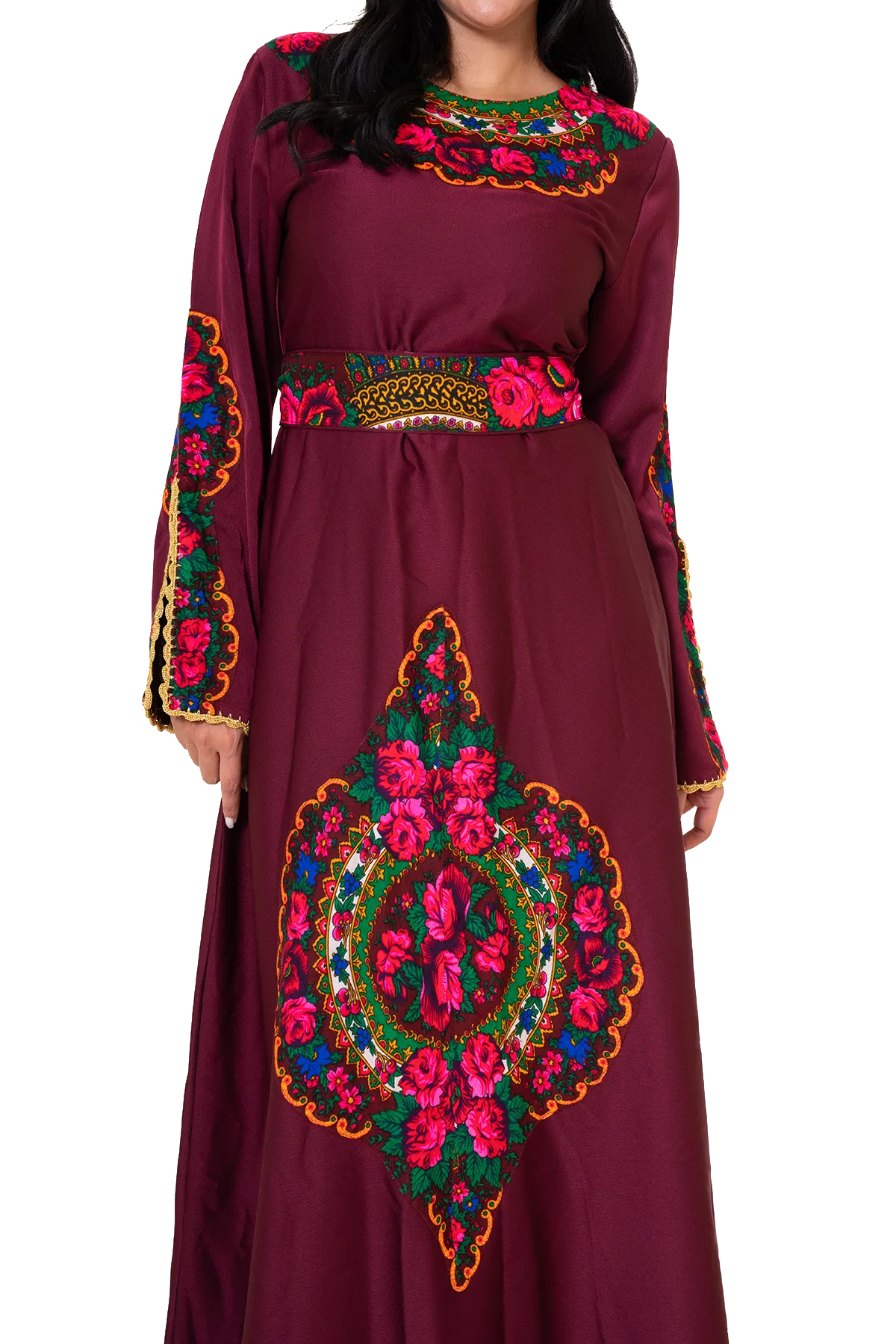 Printed fabric dress