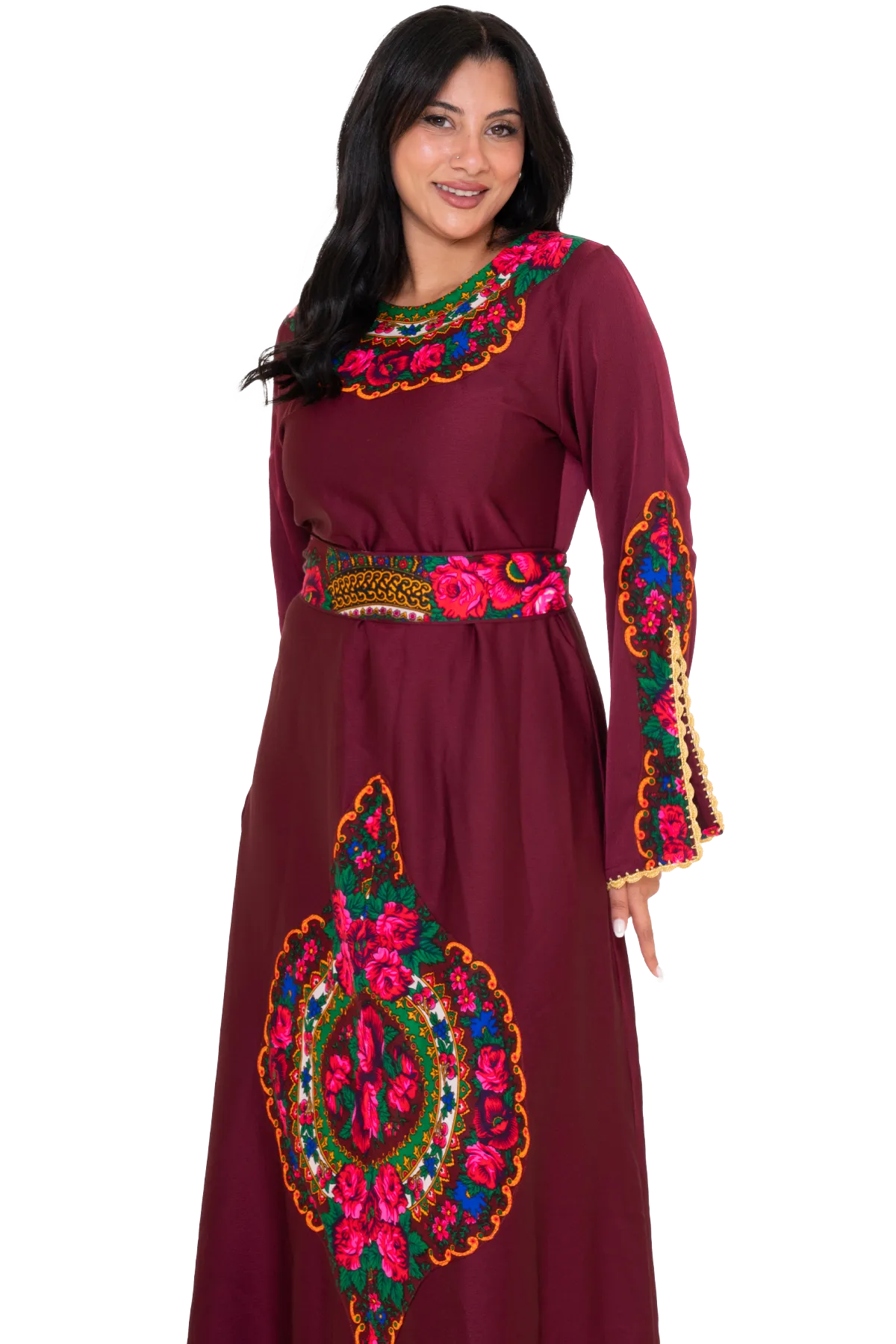 Printed fabric dress