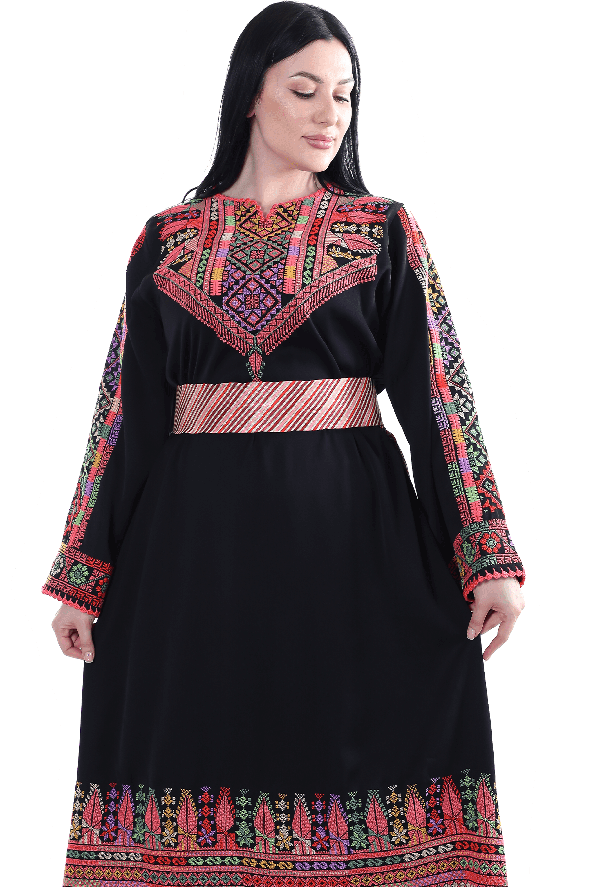 Hand-Stitched Thoub - Tatreez Store