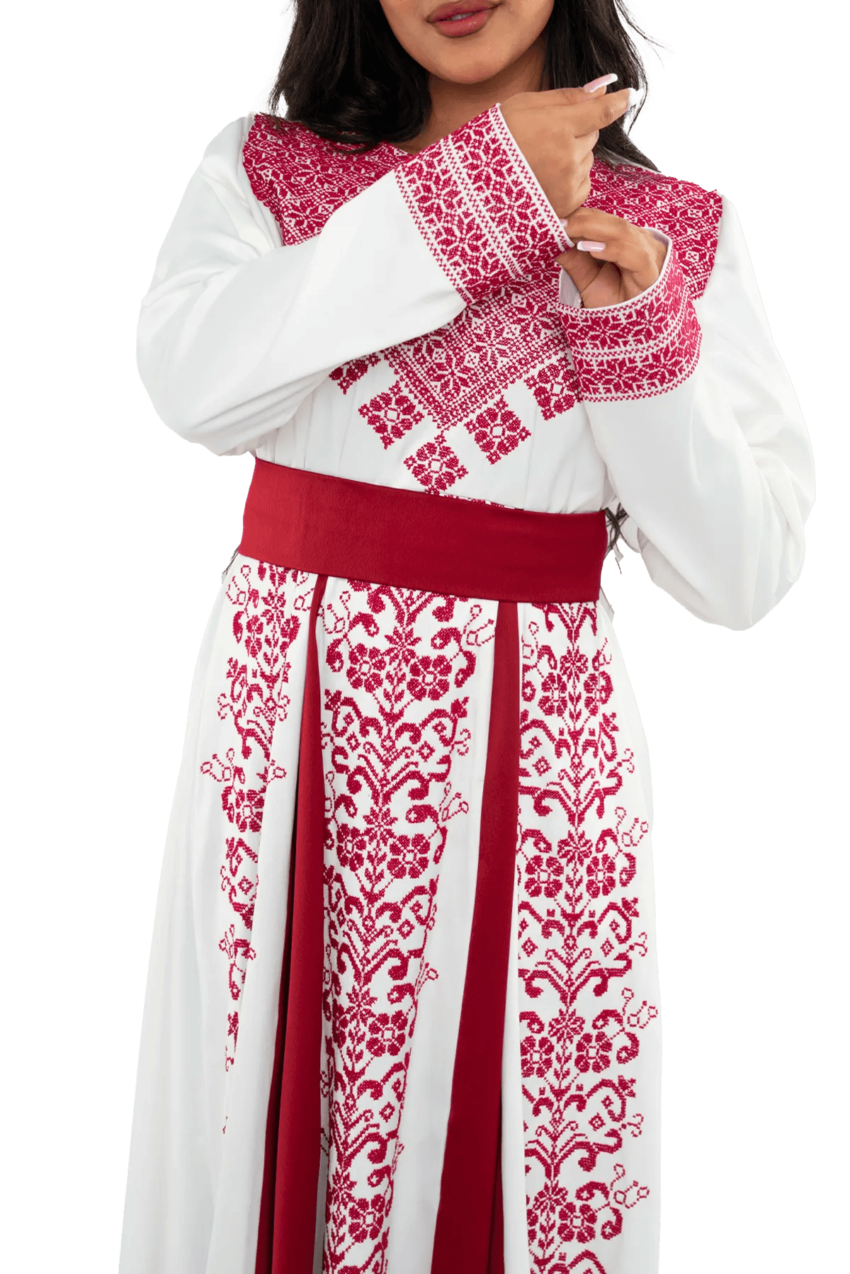 Satin Hand-stitched dress